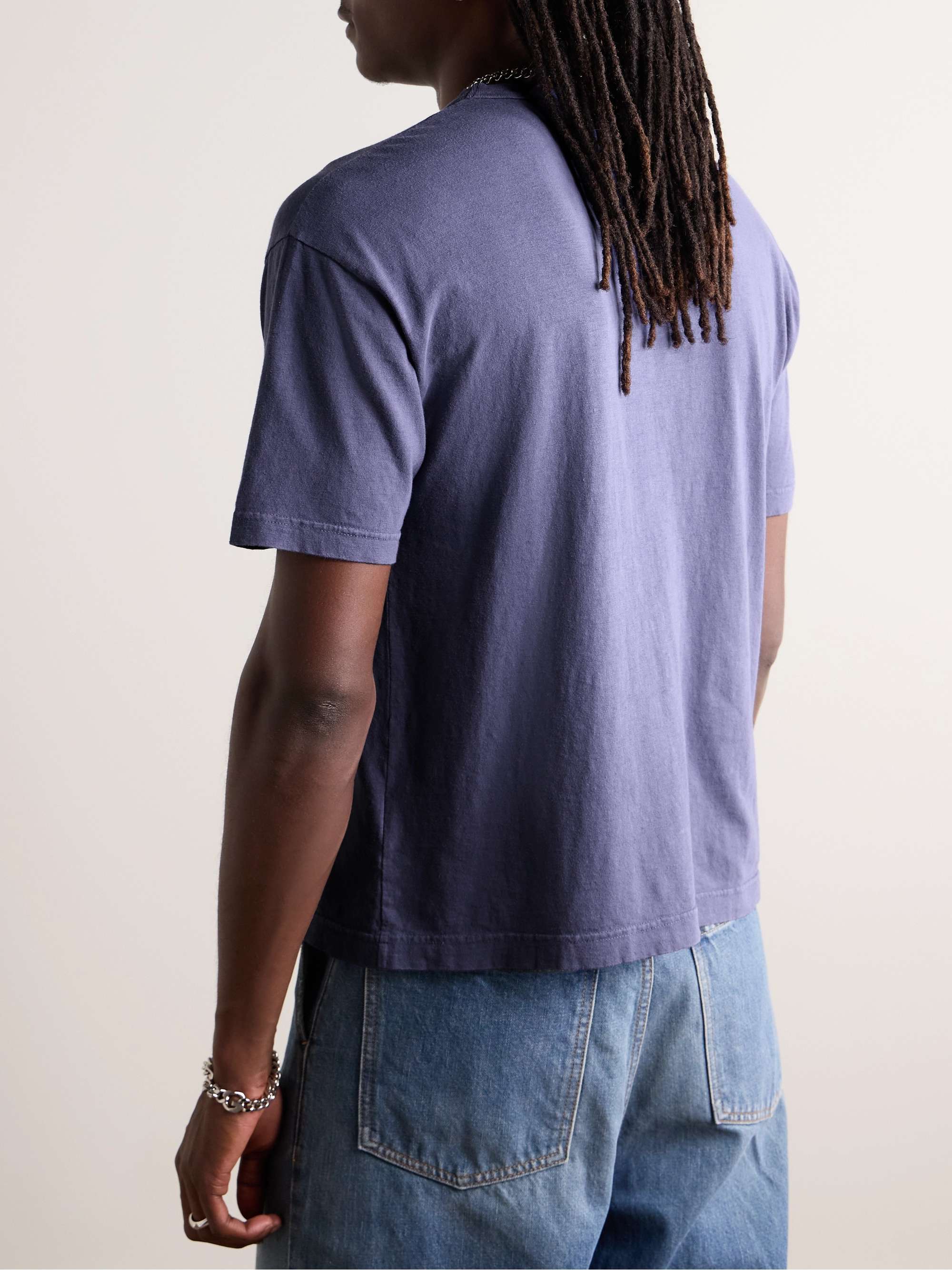 VISVIM Jumbo Garment-Dyed Cotton-Blend Jersey T-Shirt for VISVIM Jumbo Garment-Dyed Cotton-Blend Jersey T-Shirt for