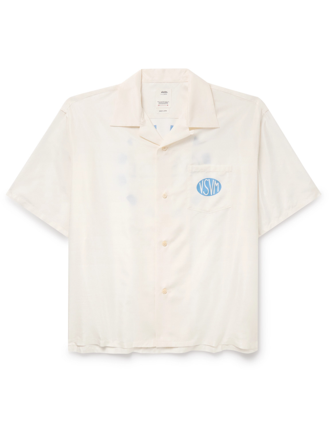 Visvim Crosby Silk Shirt In Neutrals