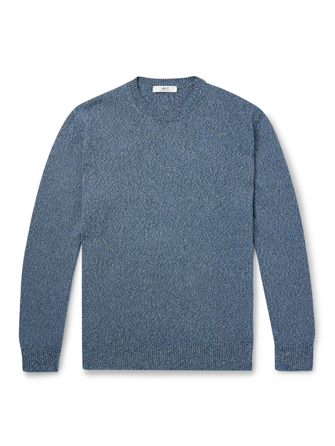Mr P Cotton Sweater In Blue
