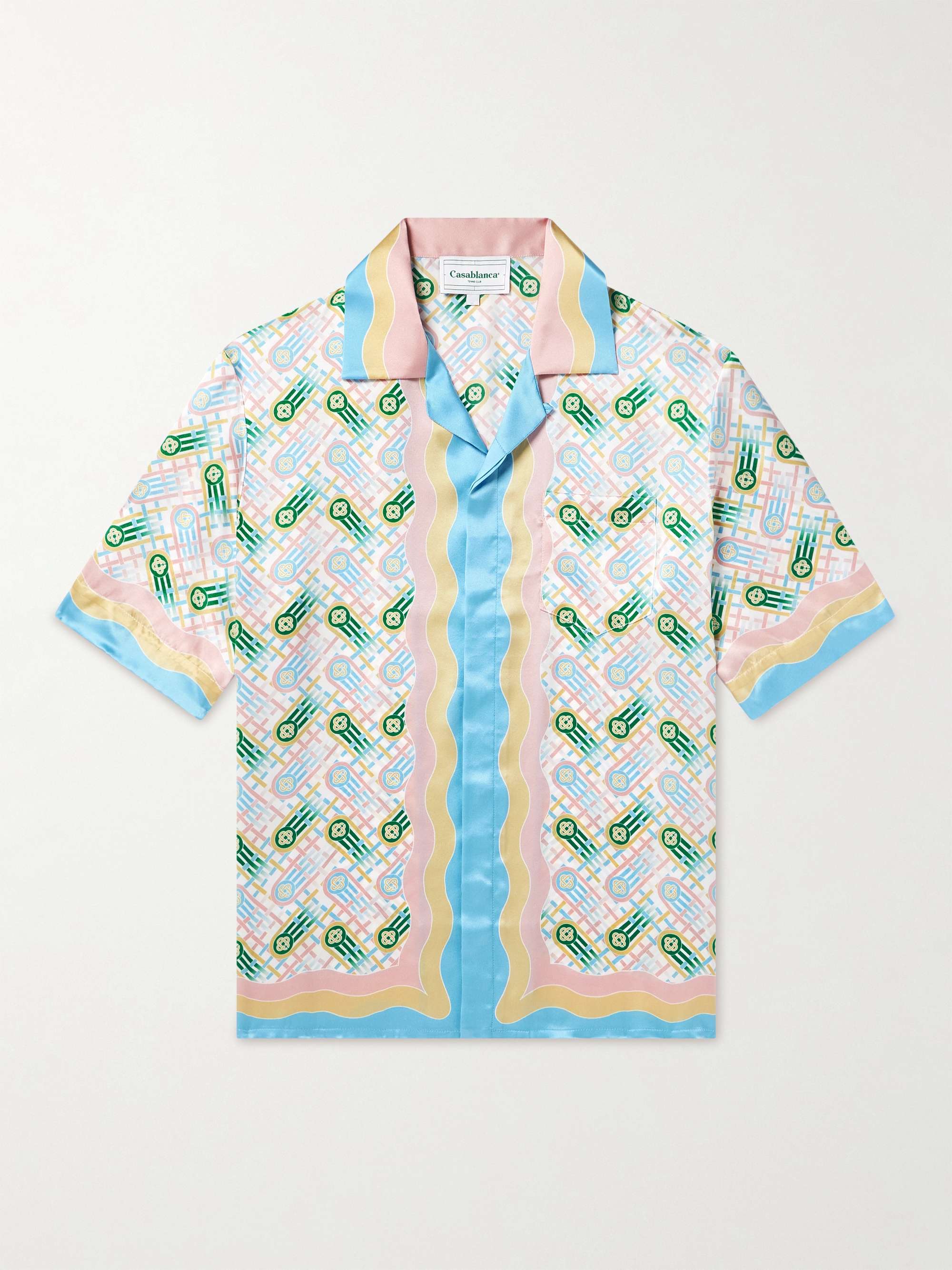 CASABLANCA Ping Pong Printed Silk Shirt for Men | MR PORTER