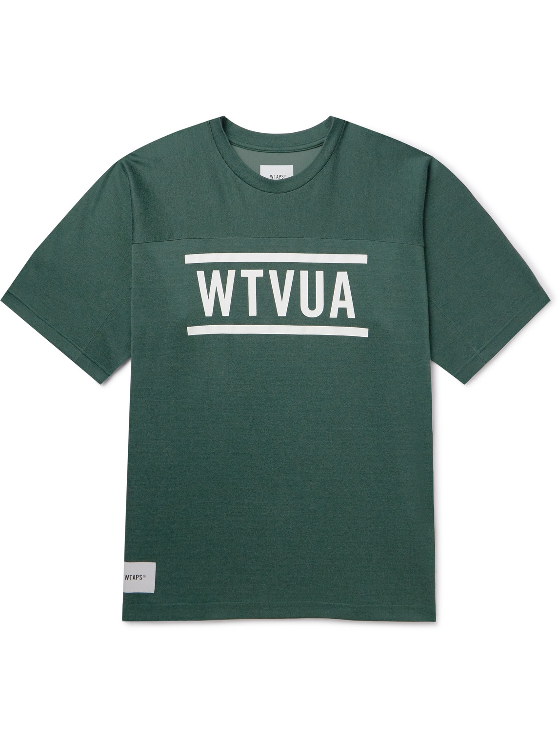 Wtaps Printed Cotton-blend Jersey T-shirt In Green