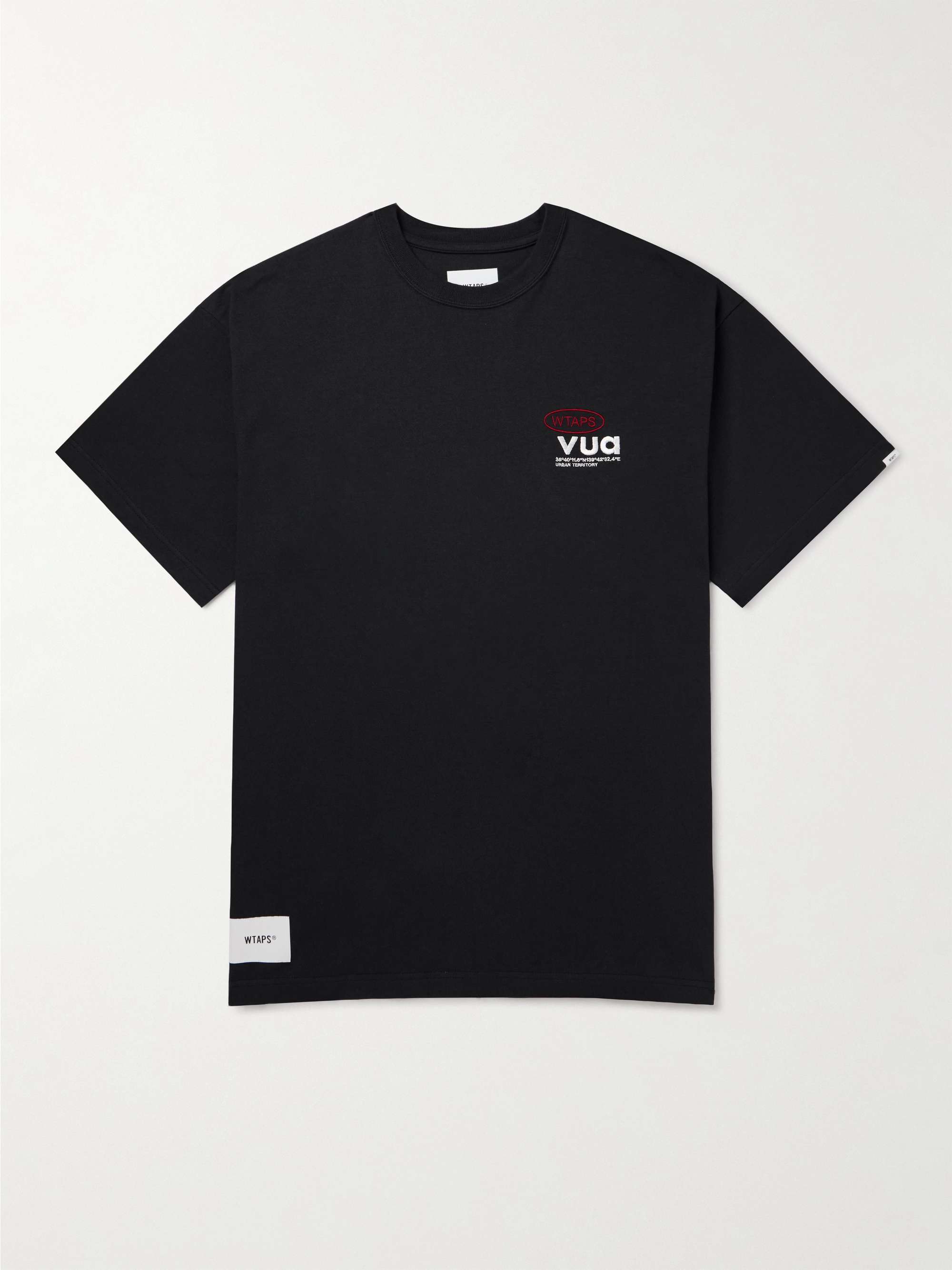 WTAPS® Logo-Embroidered Cotton-Jersey T-Shirt for Men | MR PORTER