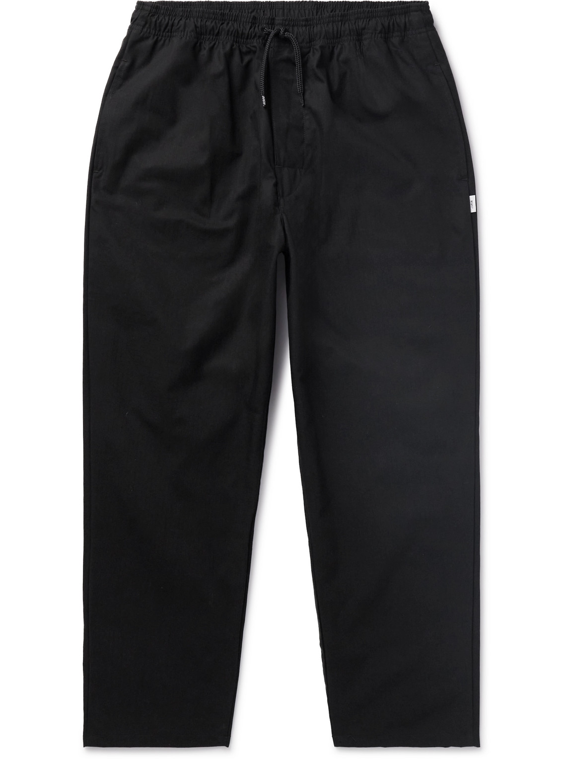 Wtaps 03 Straight-leg Cotton-ripstop Drawstring Trousers In Black