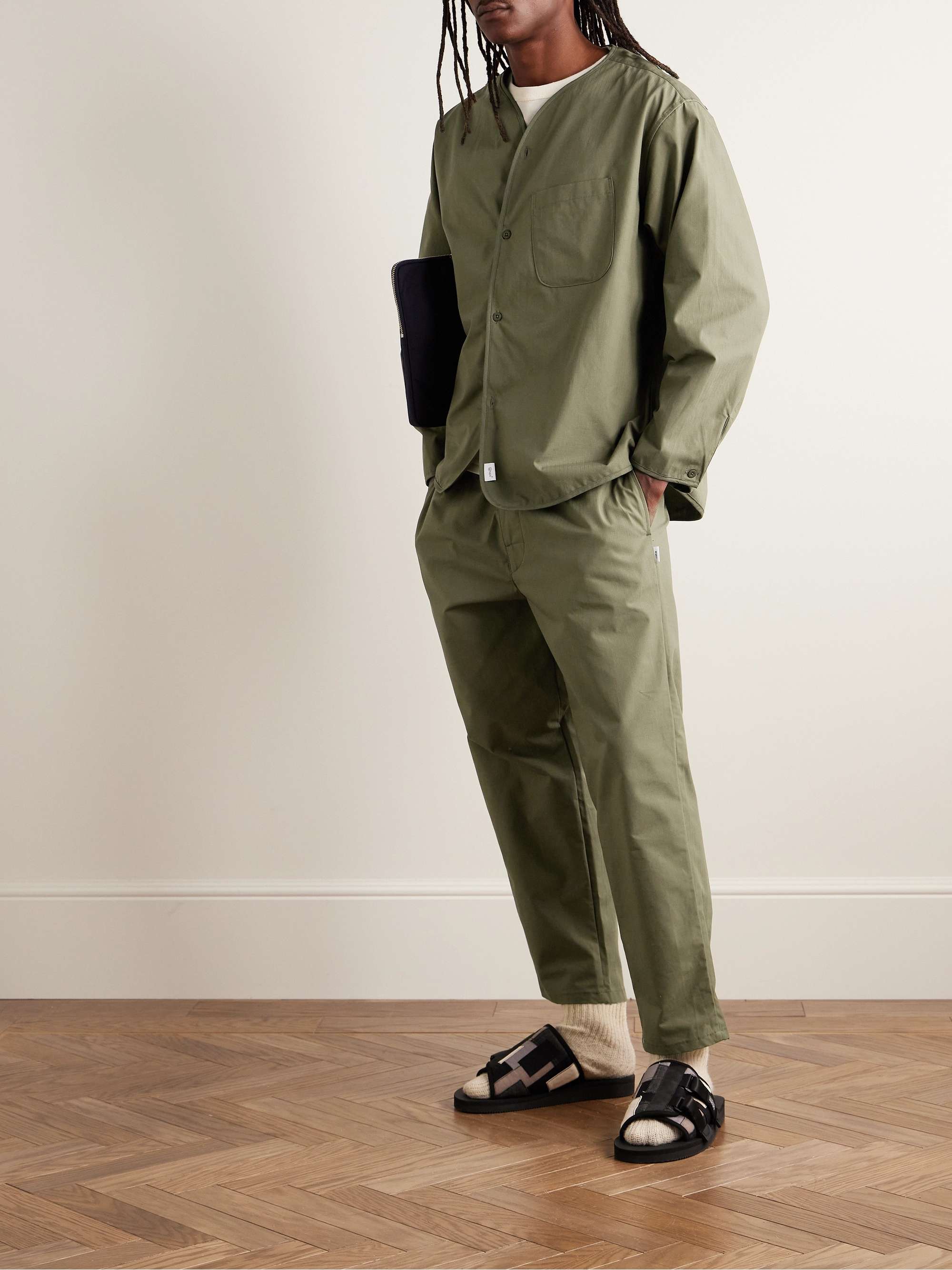 WTAPS® 03 Straight-Leg Cotton-Ripstop Drawstring Trousers for Men