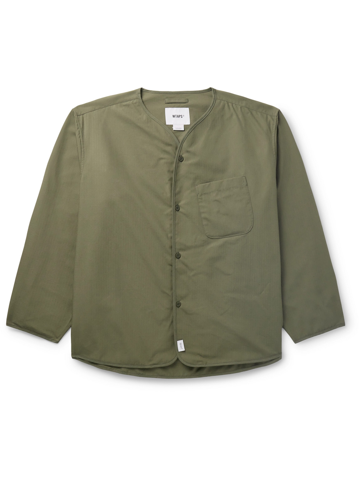 Wtaps Cotton-ripstop Overshirt In Green