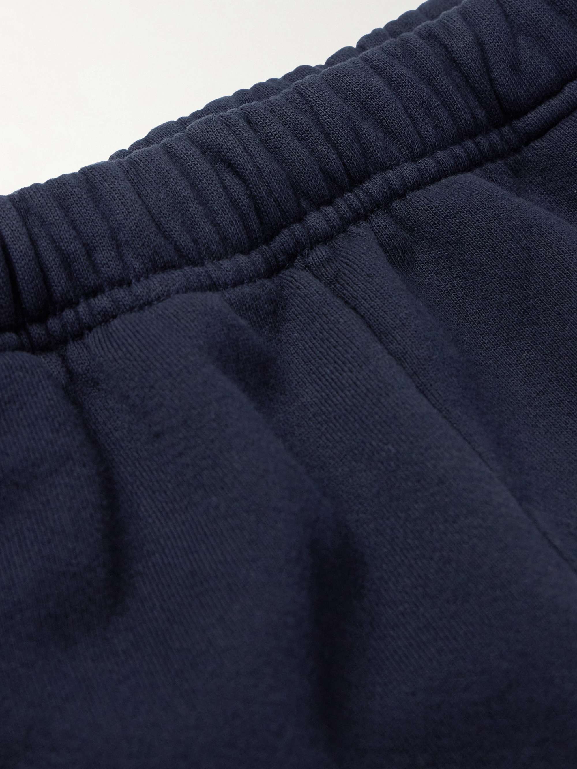 LES TIEN Tapered Garment-Dyed Cotton-Jersey Sweatpants