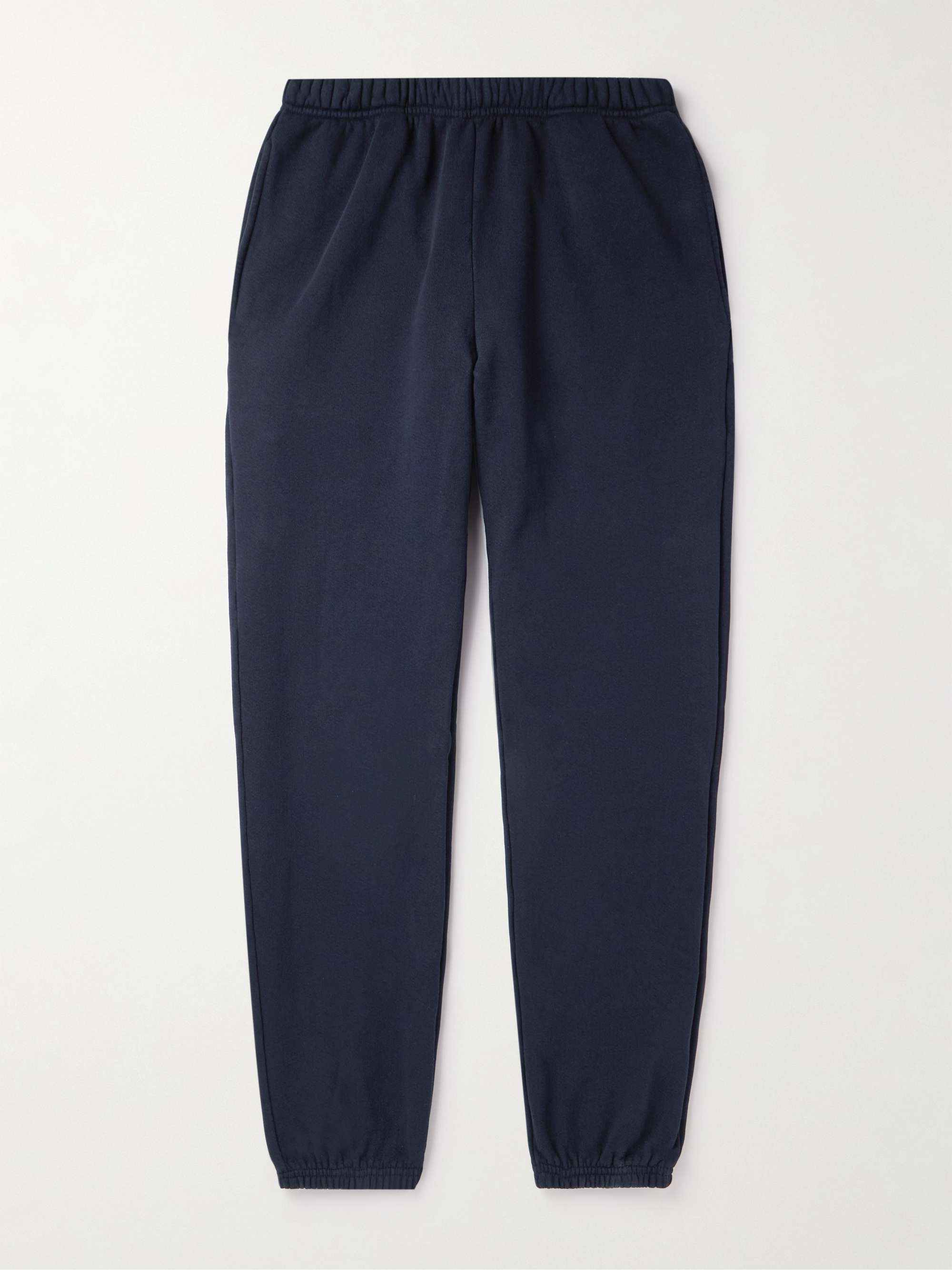 LES TIEN Tapered Garment-Dyed Cotton-Jersey Sweatpants for Men | MR PORTER