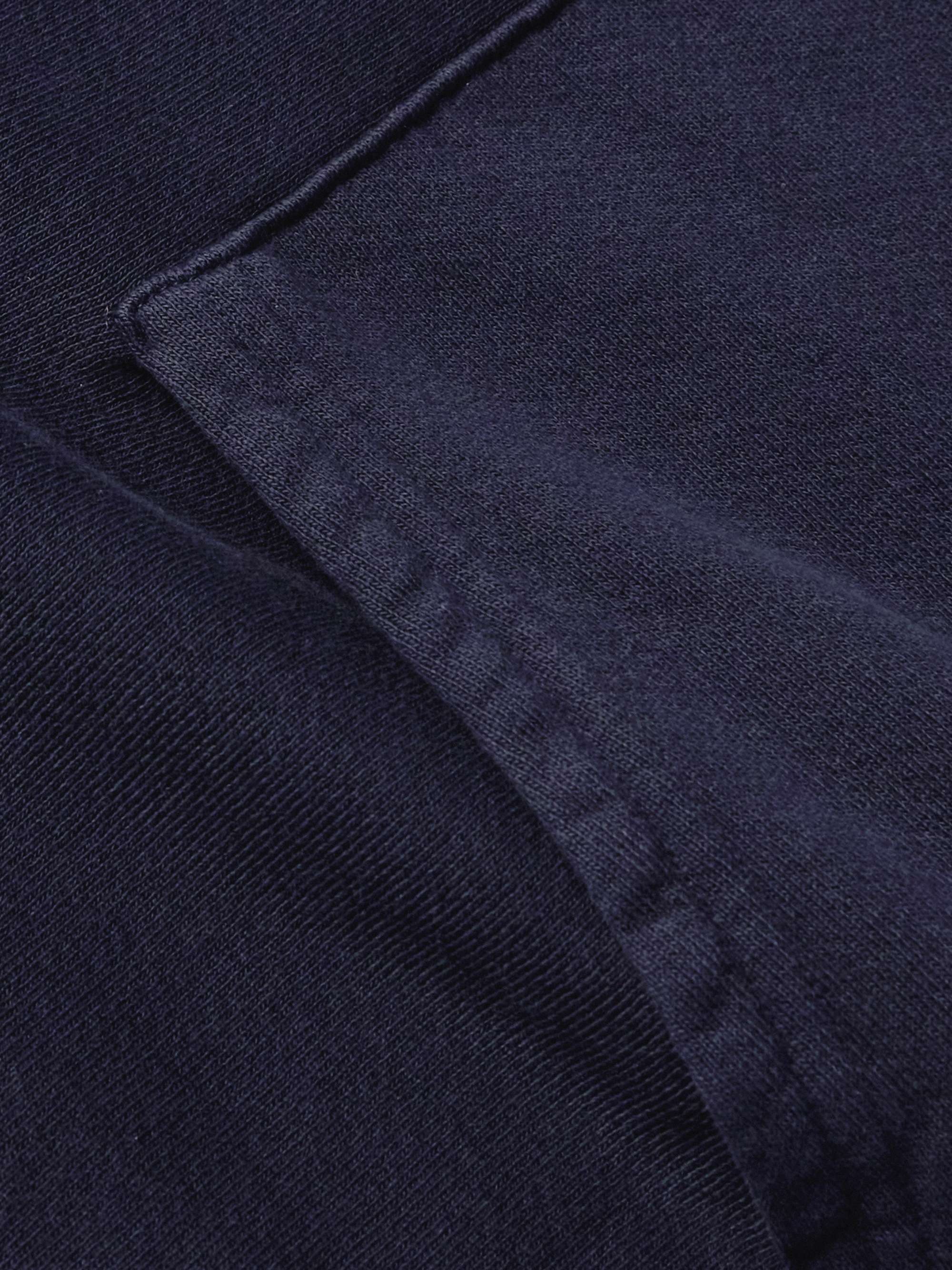 LES TIEN Garment-Dyed Cotton-Jersey Hoodie