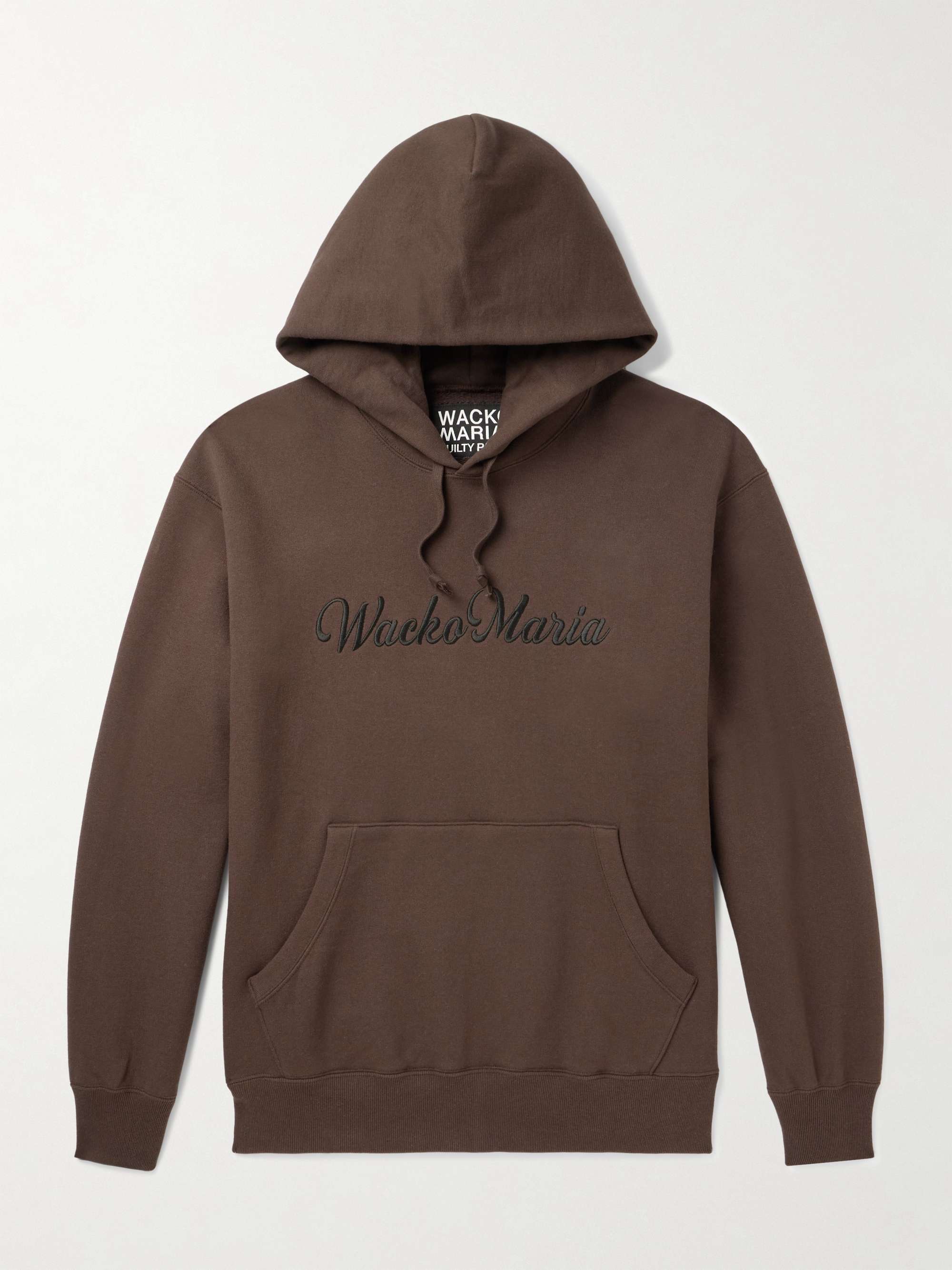 Logo-Embroidered Cotton-Jersey Hoodie