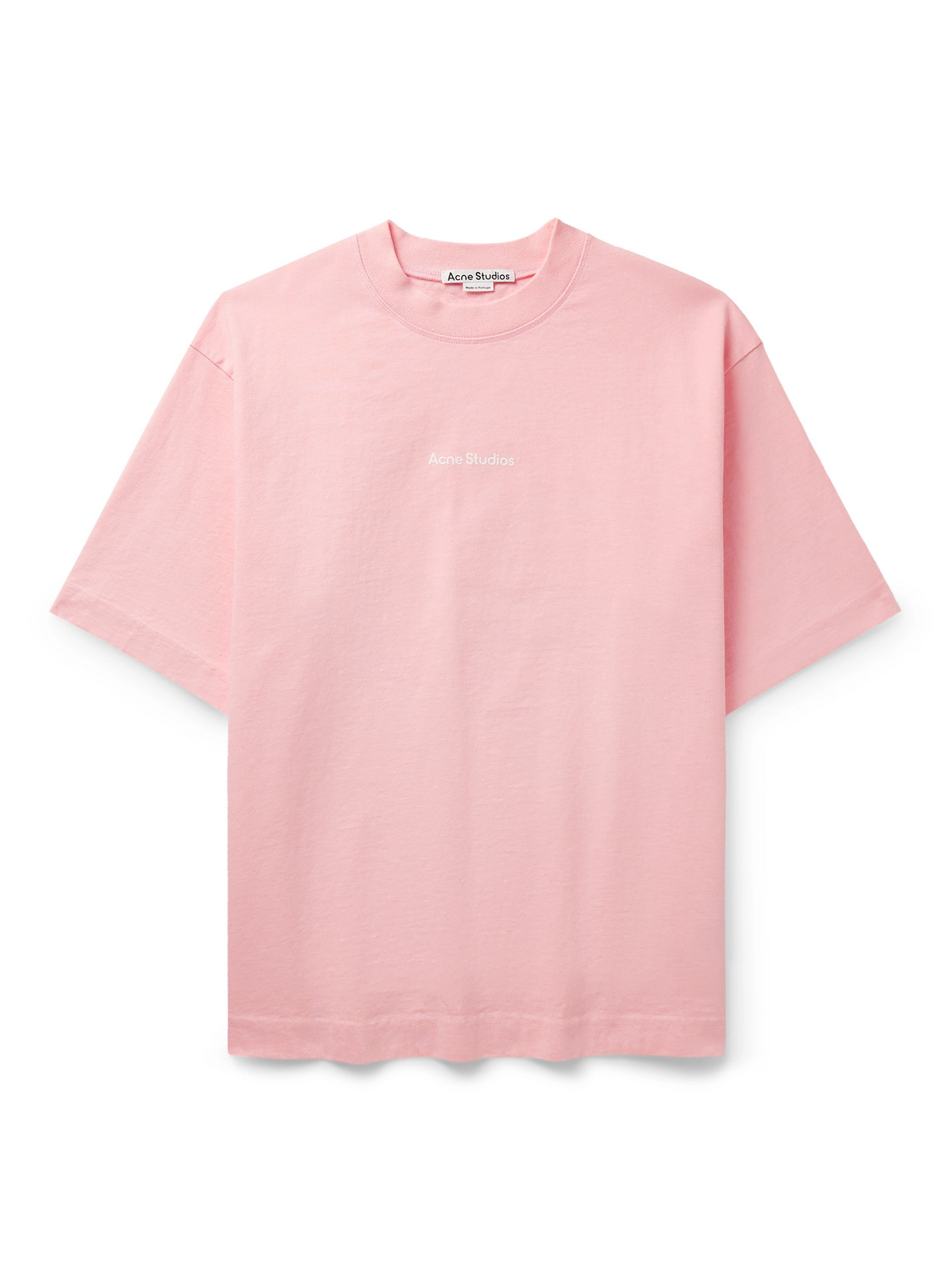Extorr Logo-Flocked Garment-Dyed Cotton-Jersey T-Shirt