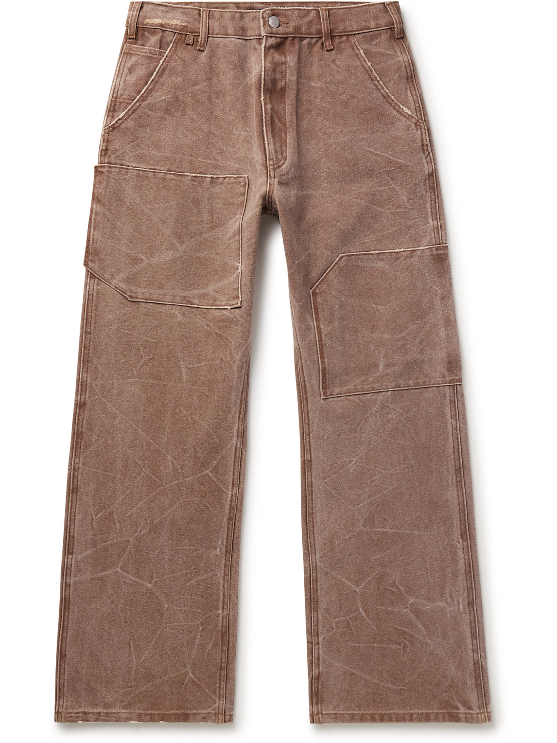 Palma Straight-Leg Pigment-Dyed Cotton-Canvas Trousers