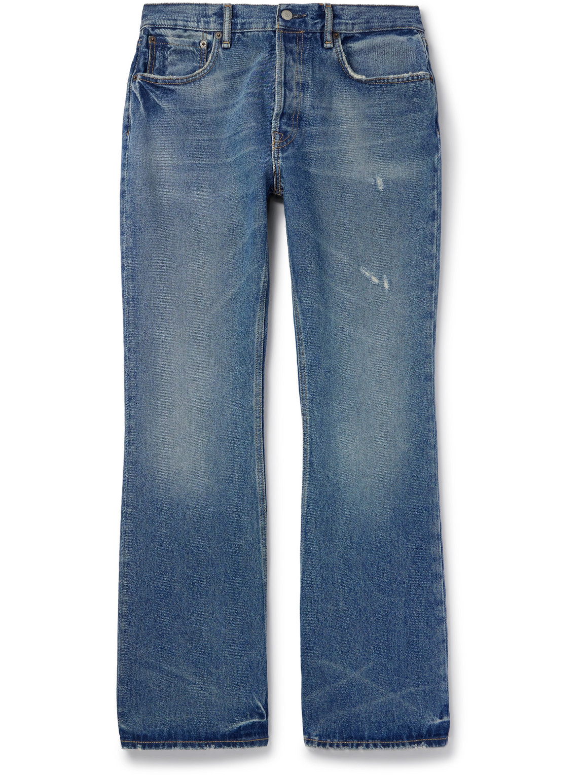 Acne Studios 1992m Straight-leg Distressed Jeans In Blue