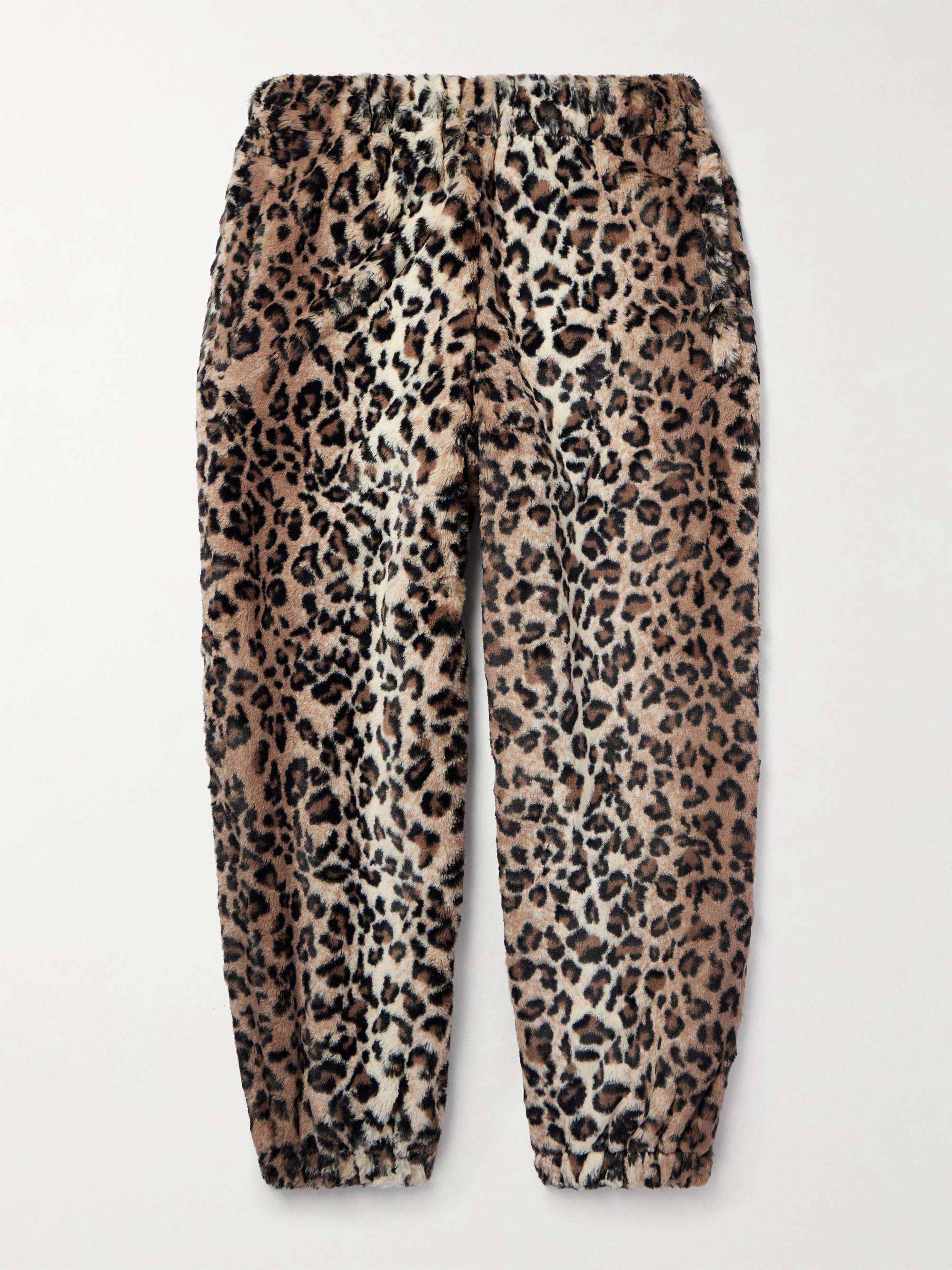 Snow Leopard Men's ¾ Leggings, Leopard Print