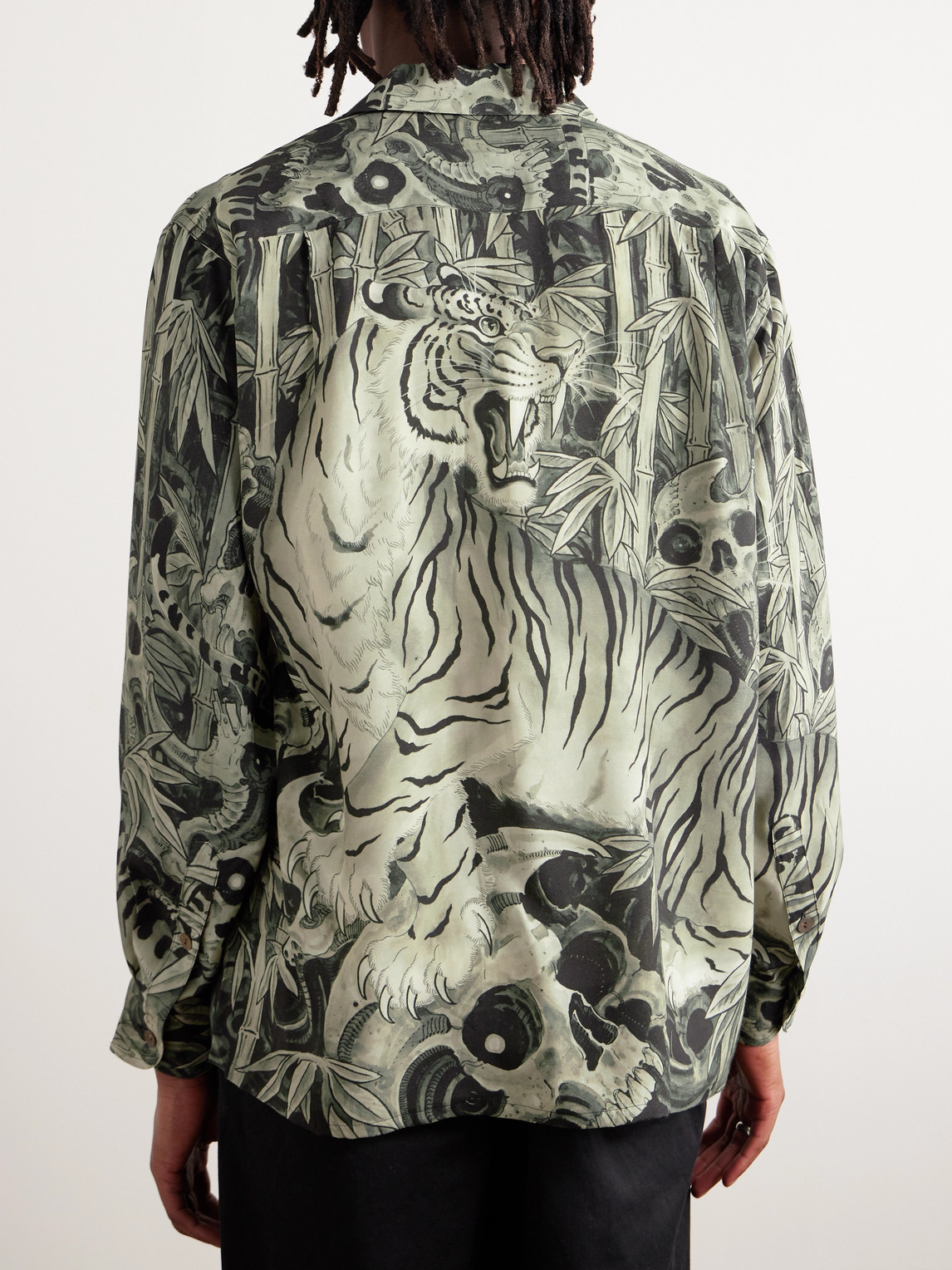 Wacko Maria Tim Lehi Camp-Collar Printed Poplin Shirt | Smart Closet