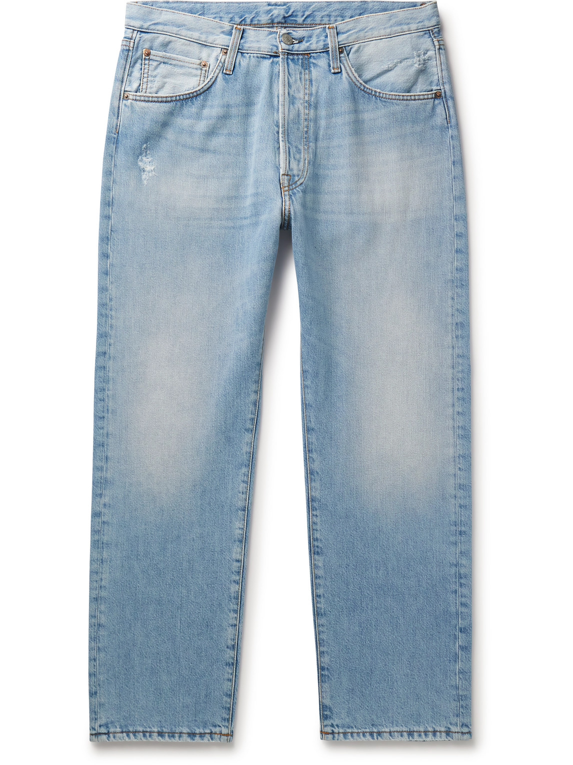 Acne Studios 2003 Straight-leg Distressed Jeans In Blue