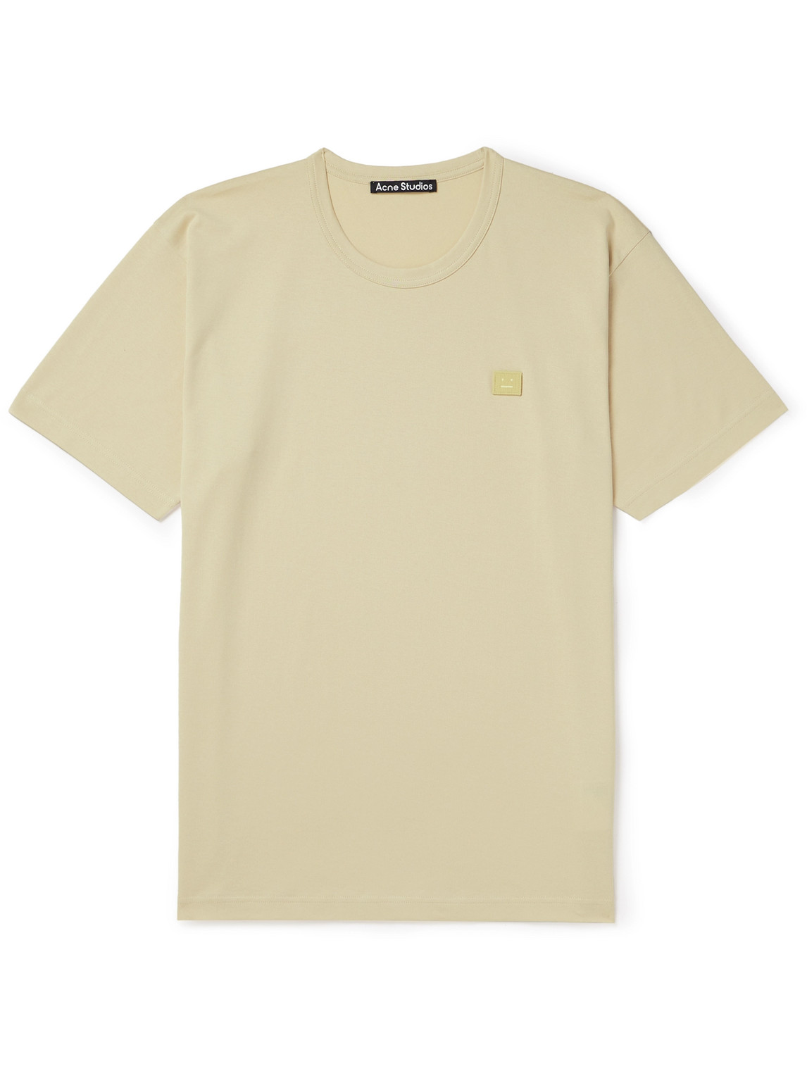 Acne Studios Nash Logo-appliquéd Cotton-jersey T-shirt In Green