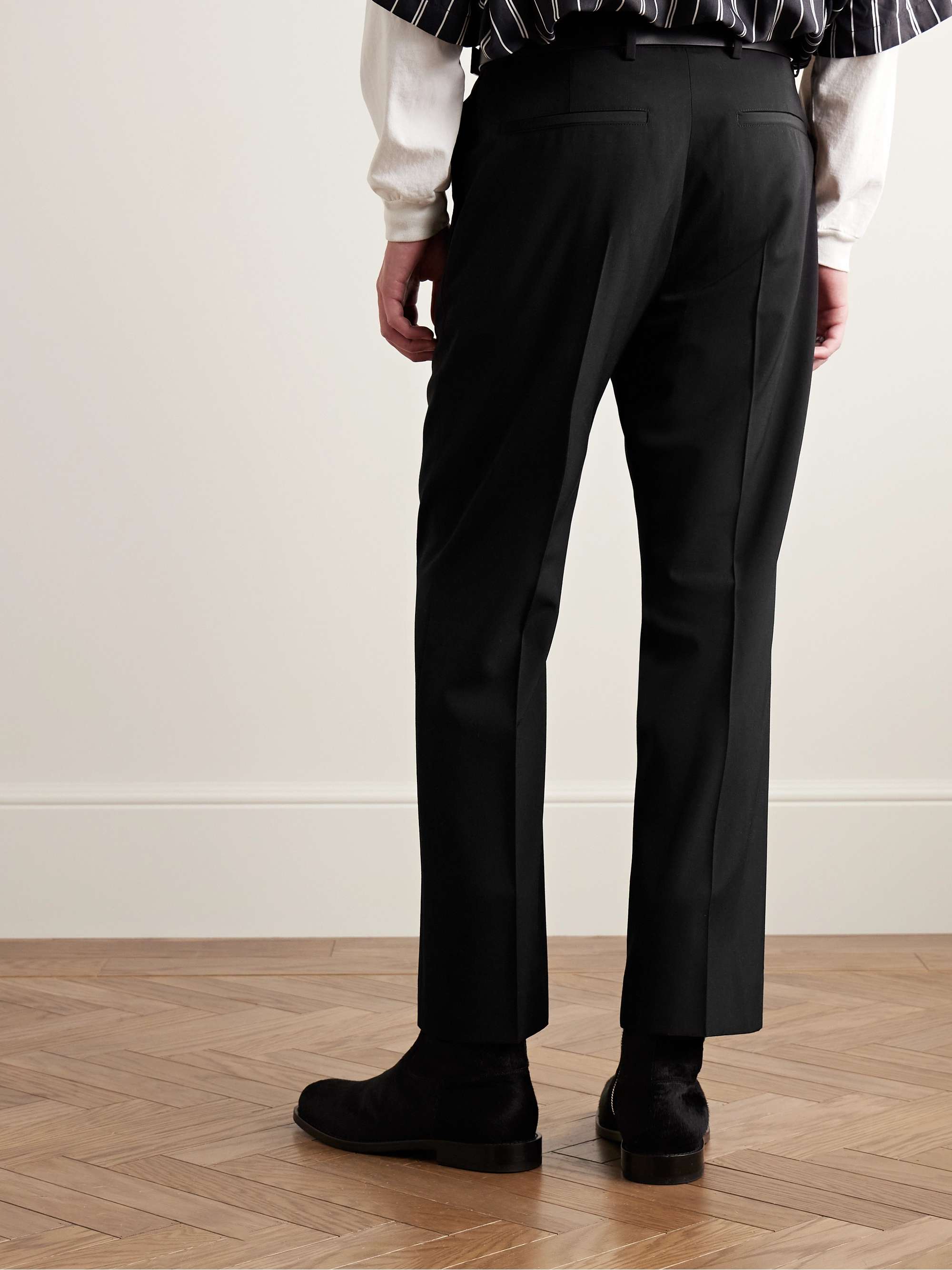 ACNE STUDIOS Pilos Slim-Fit Straight-Leg Crepe Trousers for Men | MR PORTER