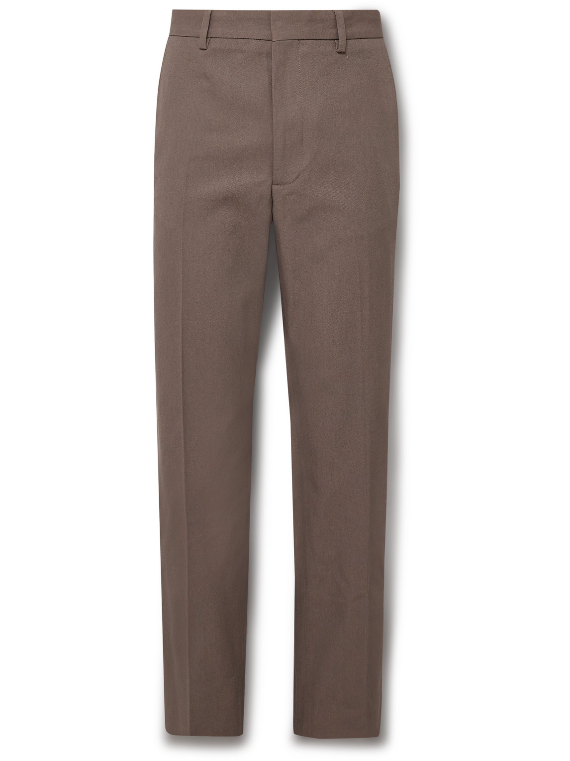 Ayonne Straight-Leg Cotton-Blend Twill Trousers