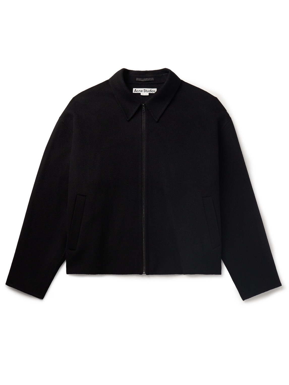 Acne Studios Doverio Wool-flannel Jacket In Black