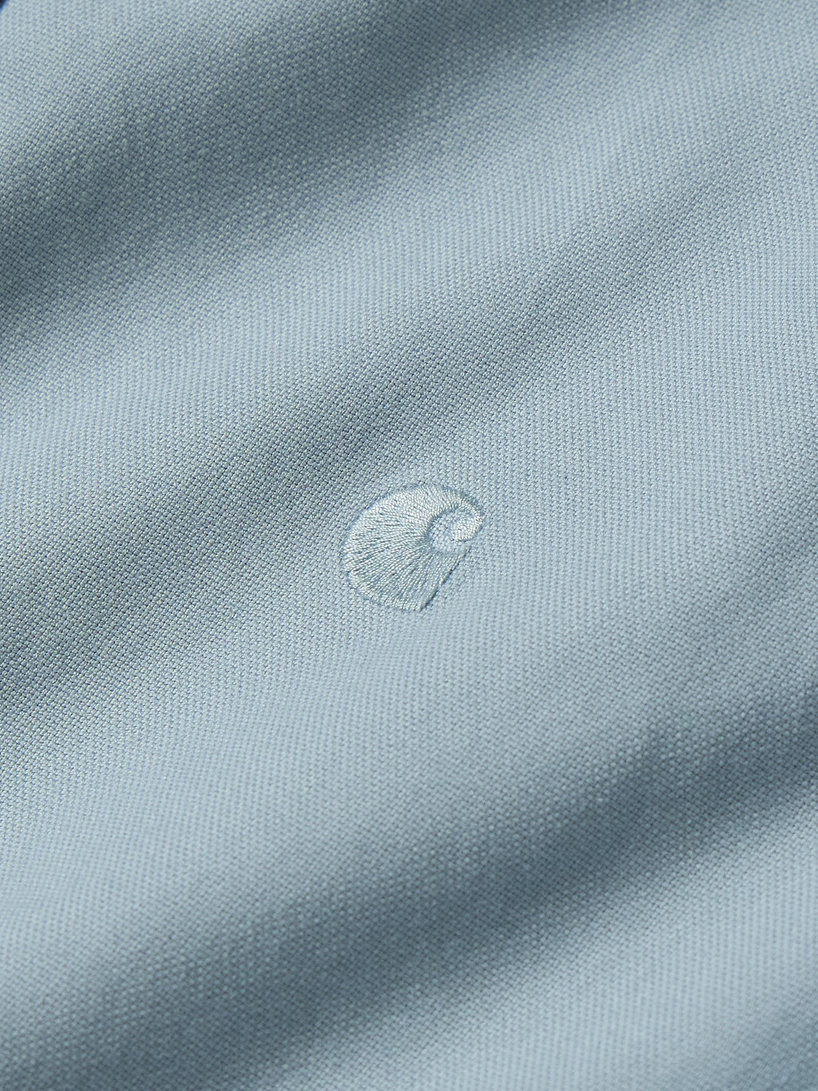 Shop Carhartt Bolton Button-down Collar Logo-embroidered Cotton Oxford Shirt In Blue