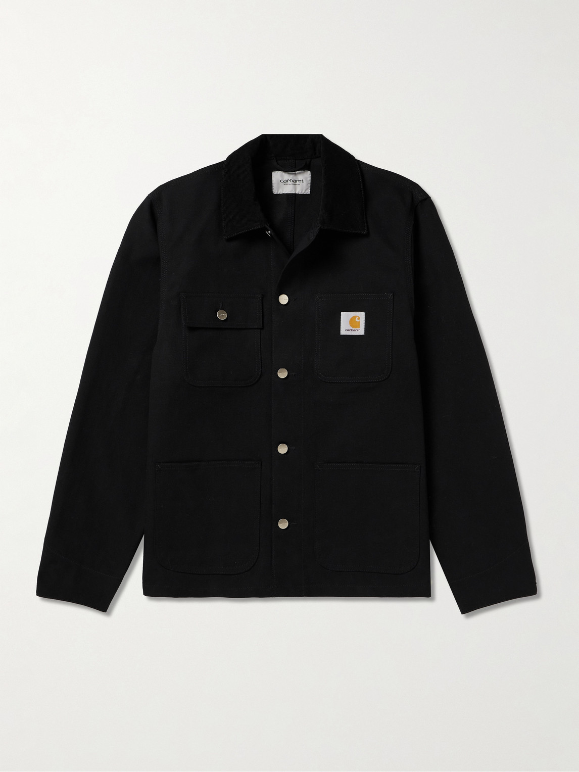 Michigan Corduroy-Trimmed Organic Cotton-Canvas Chore Jacket