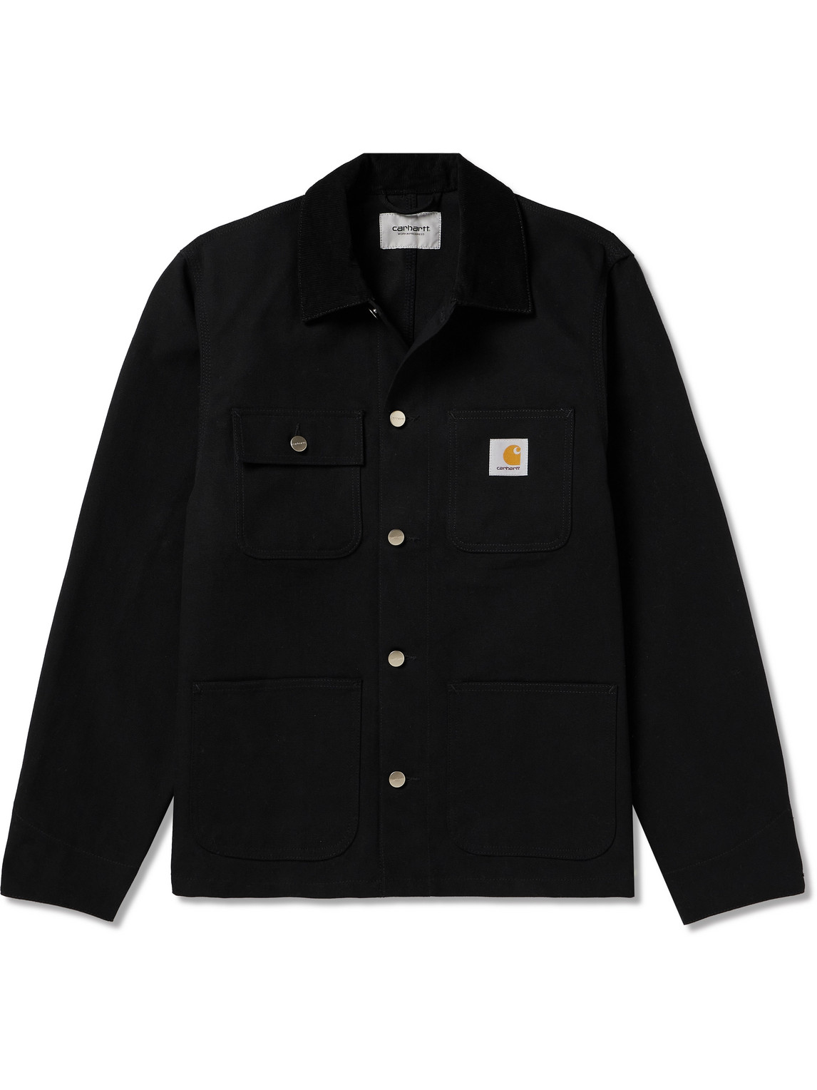 Carhartt Work In Progress Flint Corduroy Button-up Shirt In Black