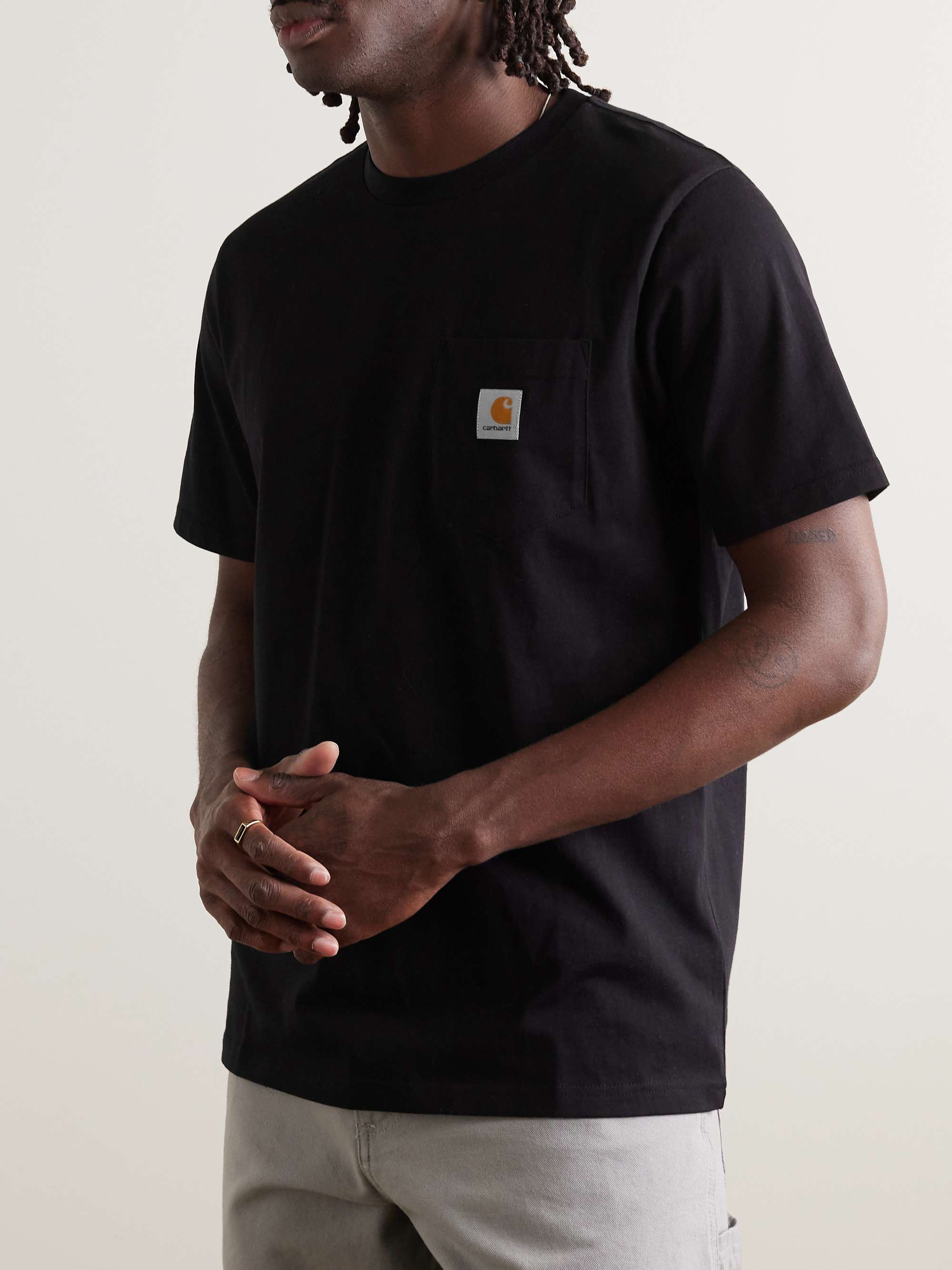 CARHARTT WIP Logo-Appliquéd Cotton-Jersey T-Shirt