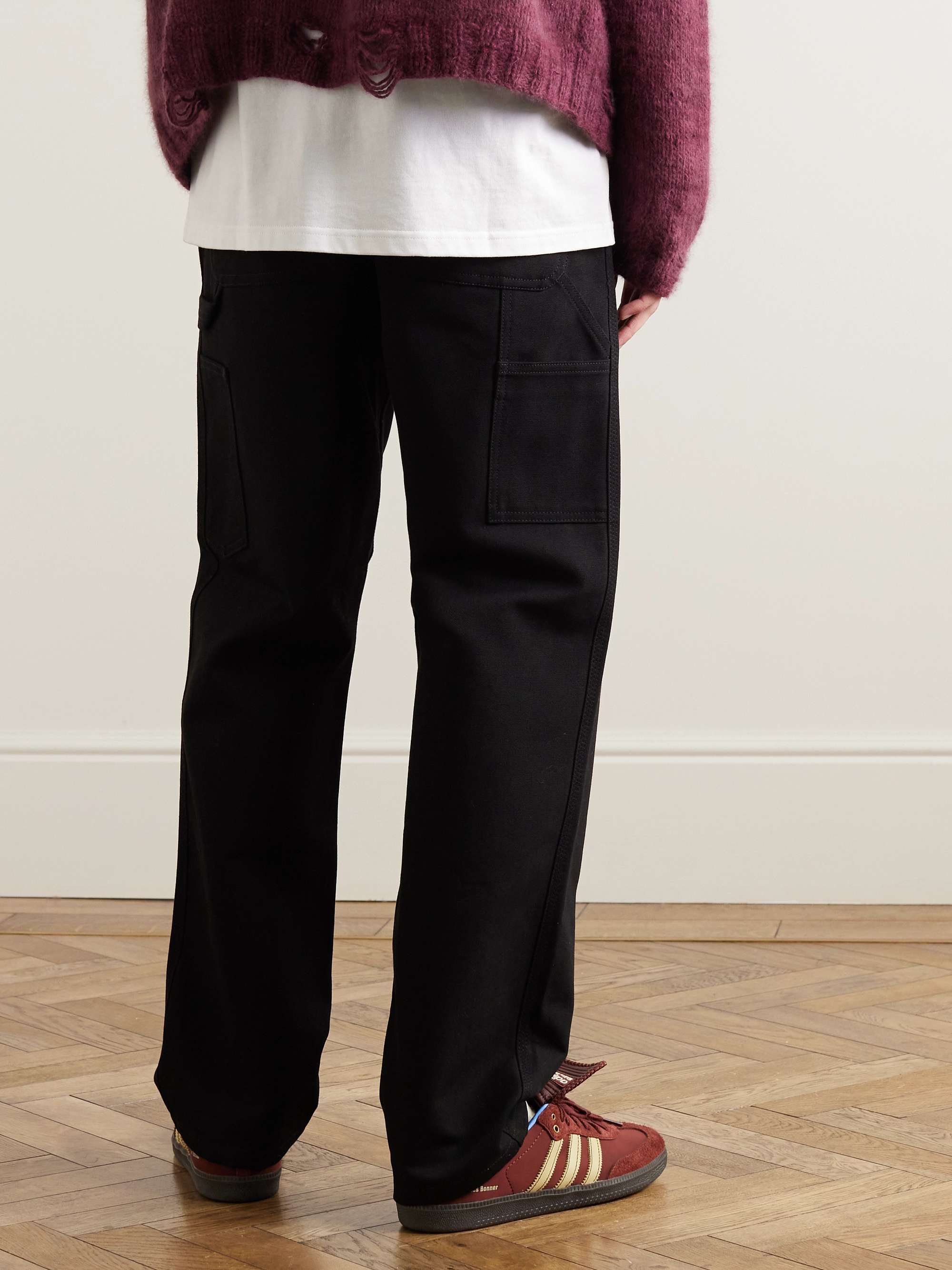 CARHARTT WIP Single Knee Straight-Leg Organic Cotton-Canvas Trousers