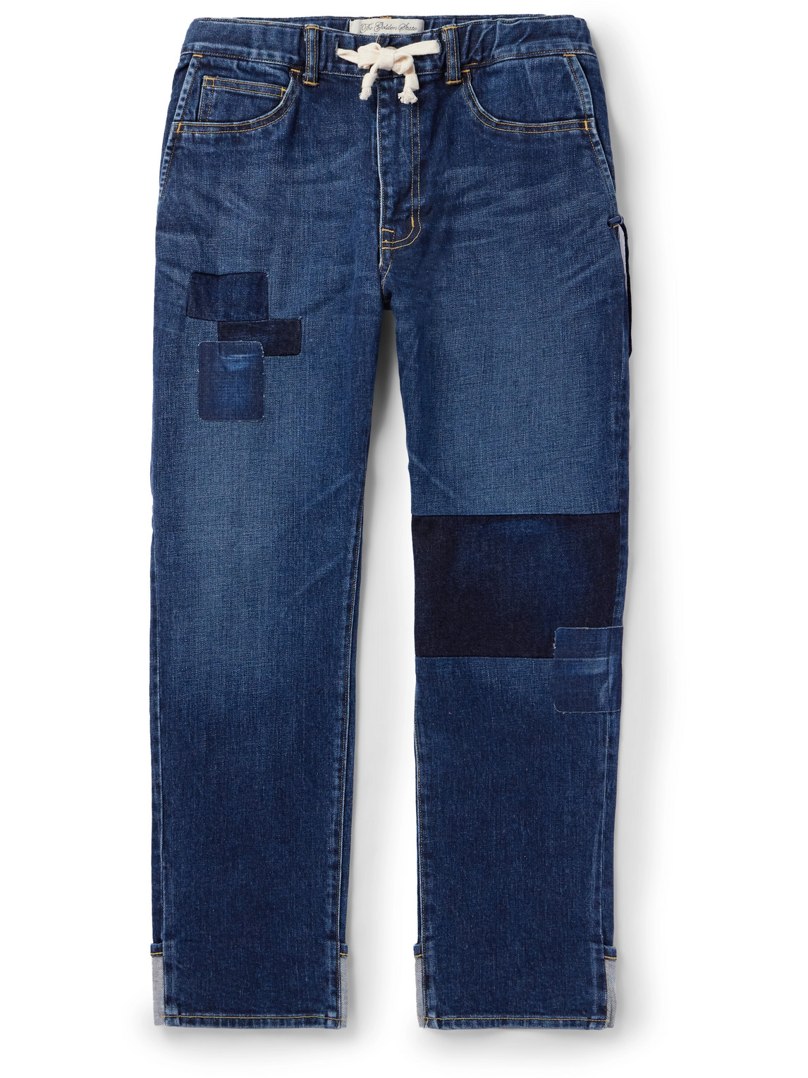 Remi Relief Remake Slim Tapered Drawstring Jeans In Blue