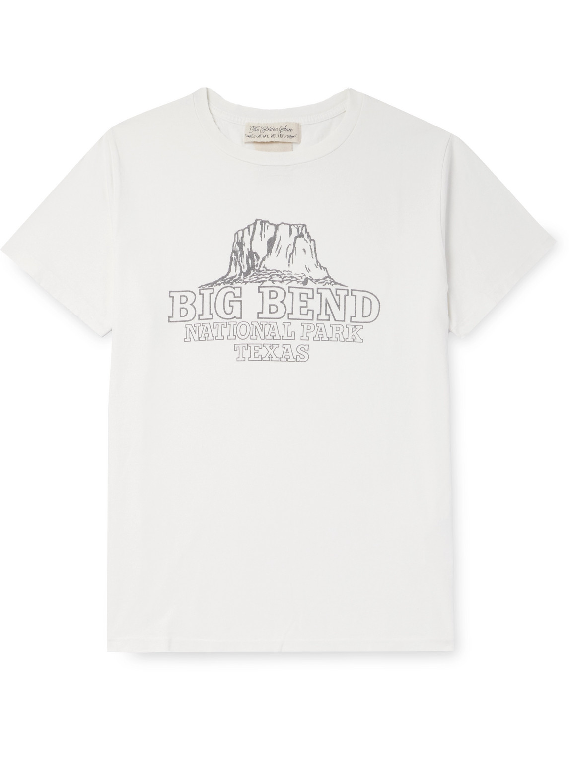 Remi Relief Big Bend Cotton-jersey T-shirt In White