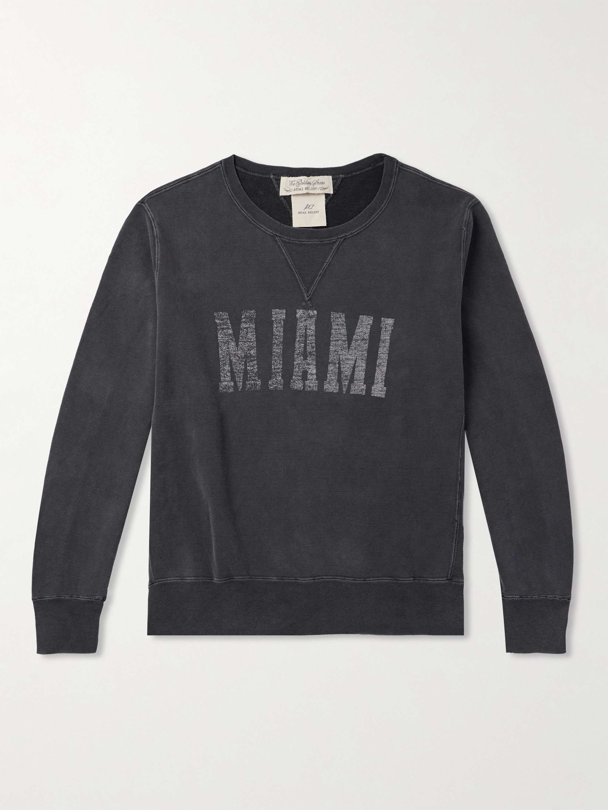 REMI RELIEF Printed Cotton-Jersey Sweatshirt for Men | MR PORTER