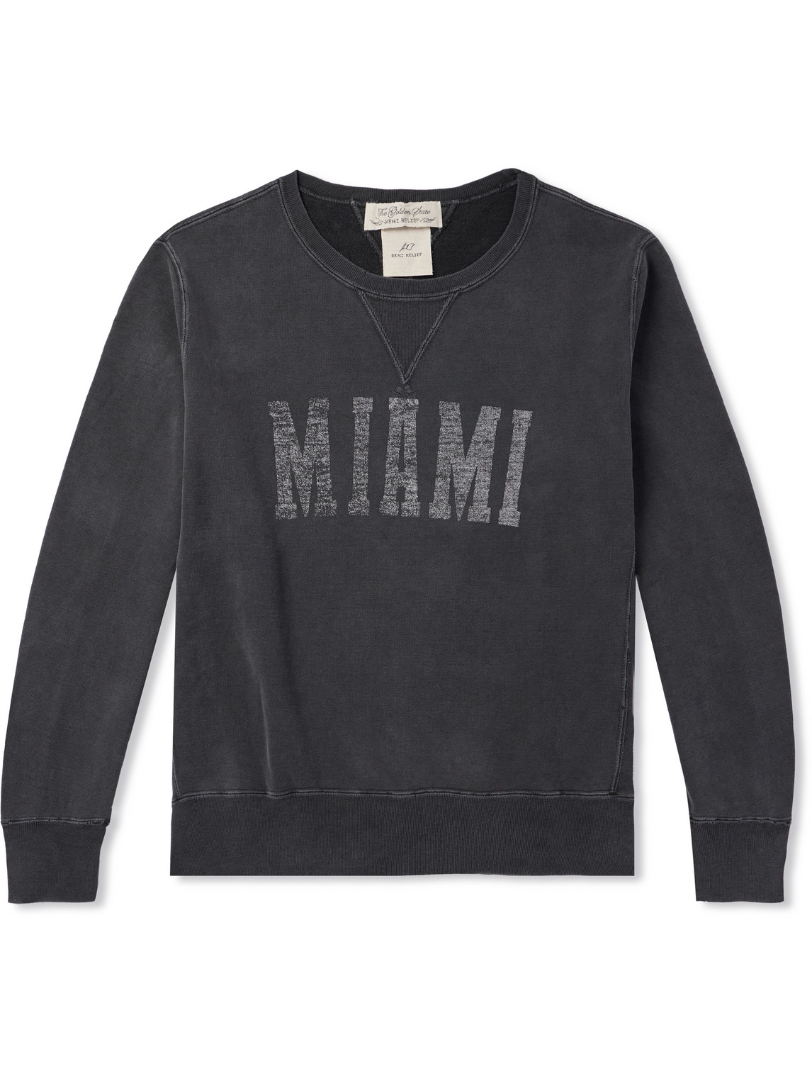 Remi Relief Printed Cotton-jersey Sweatshirt In Grey