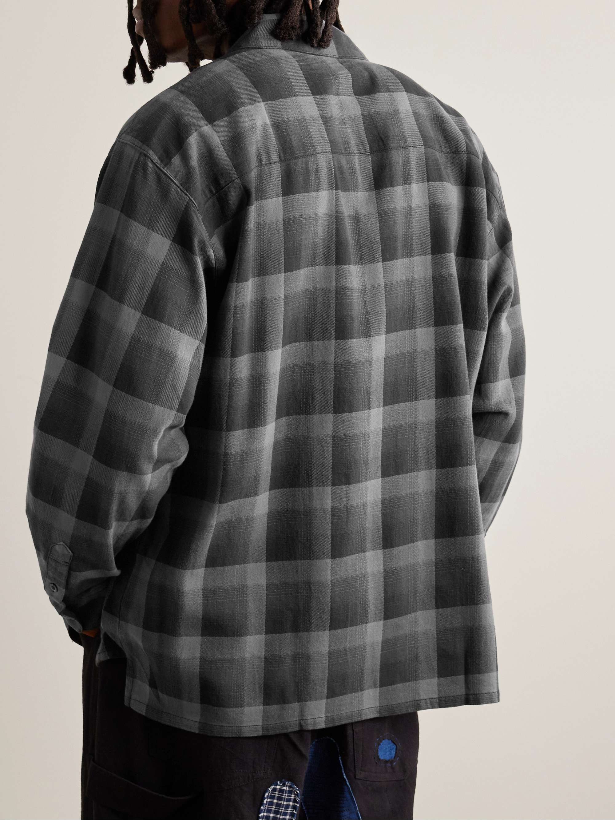 NEIGHBORHOOD Checked Cotton-Blend Flannel Shirt for Men | MR PORTER