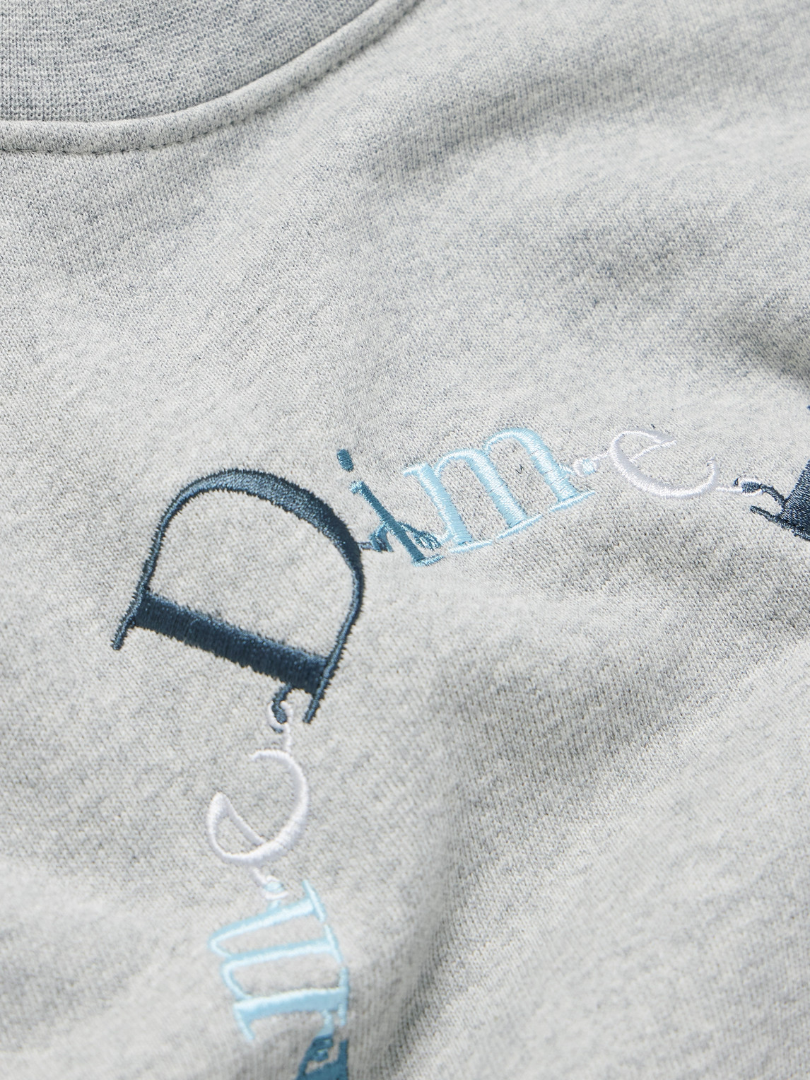 Shop Dime Classic Bff Logo-embroidered Cotton-jersey Sweatshirt In Gray