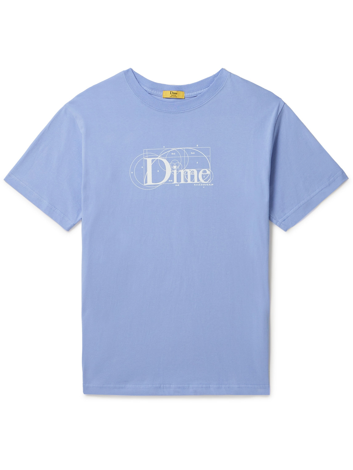 Dime Ratio Logo-print Cotton-jersey T-shirt In Purple