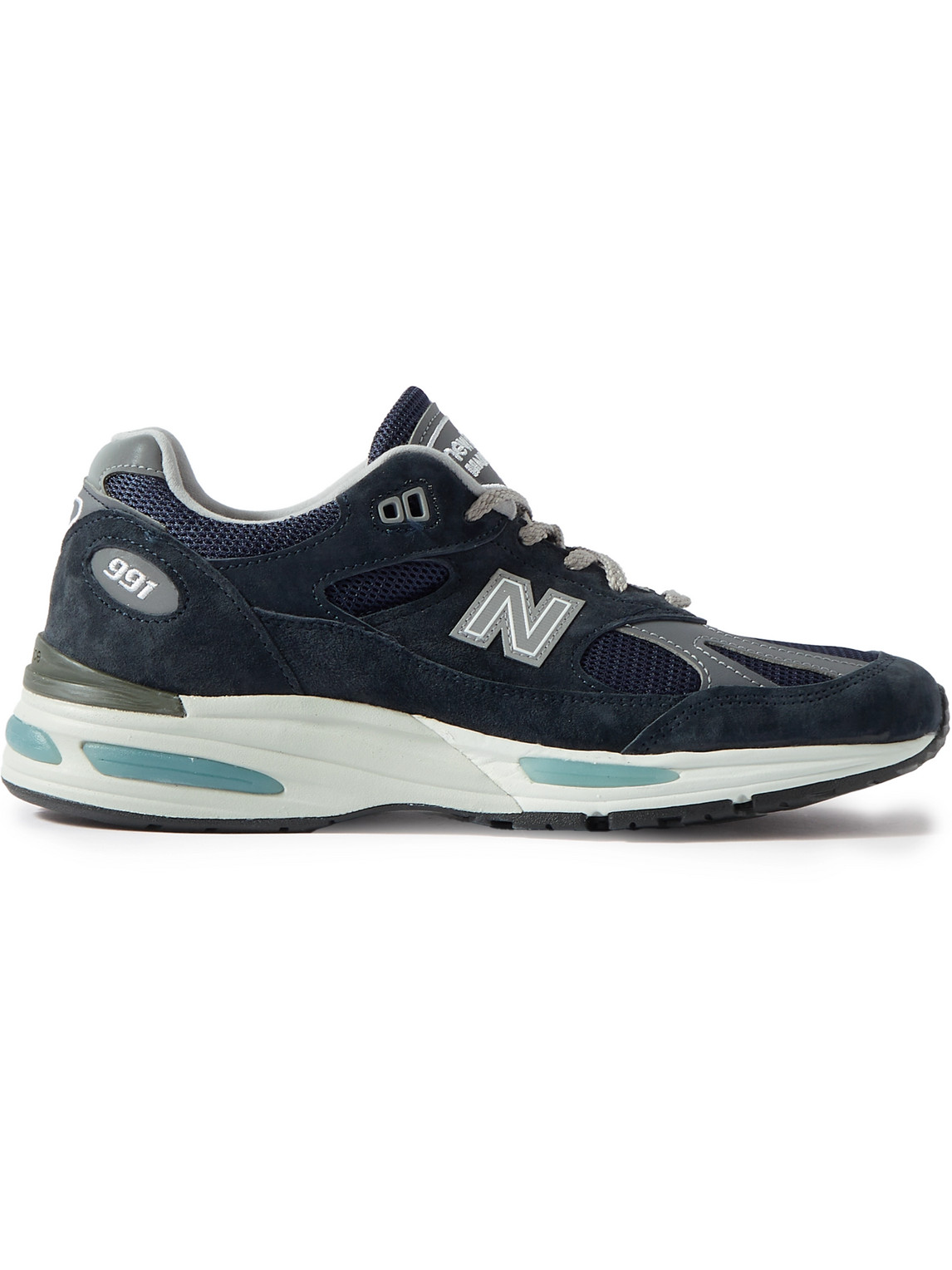 991v2 Suede, Mesh and Faux Leather Sneakers