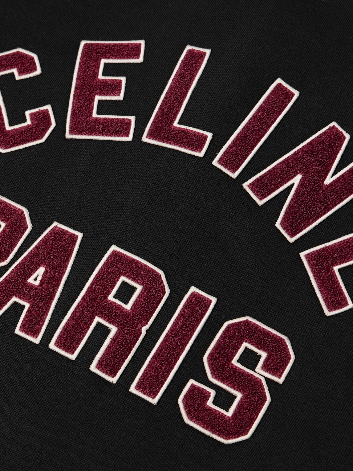 Celine Varsity Collegiate Bomber Jacket In Black
