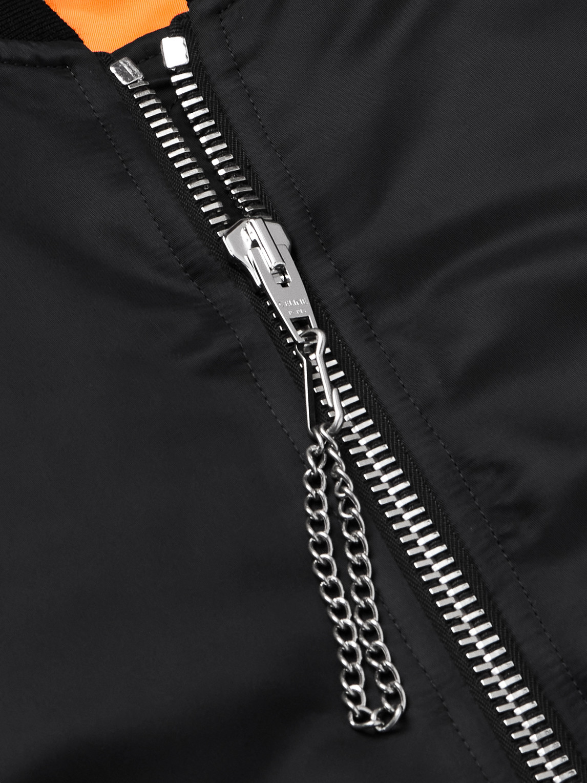 Celine Logo-print Chain-embellished Shell Bomber Jacket In Black