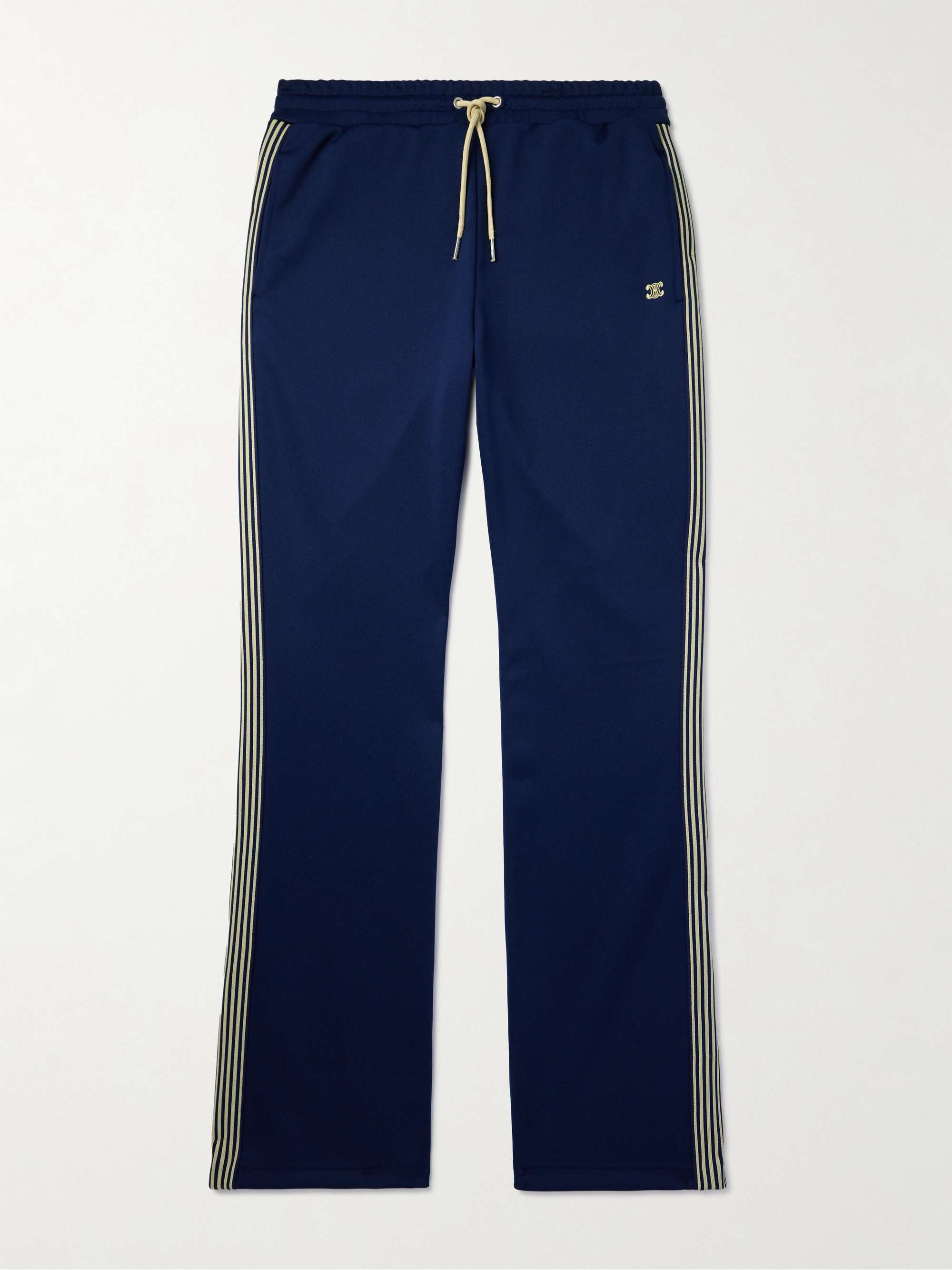 CELINE HOMME Bootcut Striped Jersey Sweatpants for Men