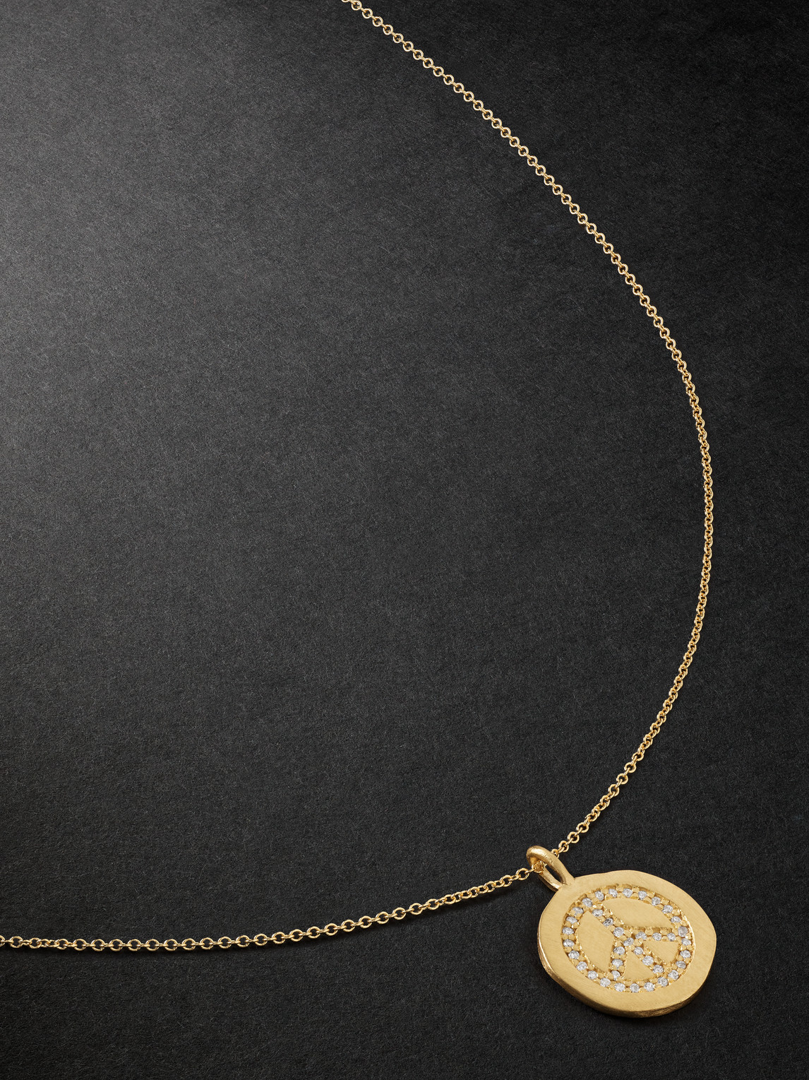 Ileana Makri Peaceful Gold Diamond Pendant Necklace In Unknown