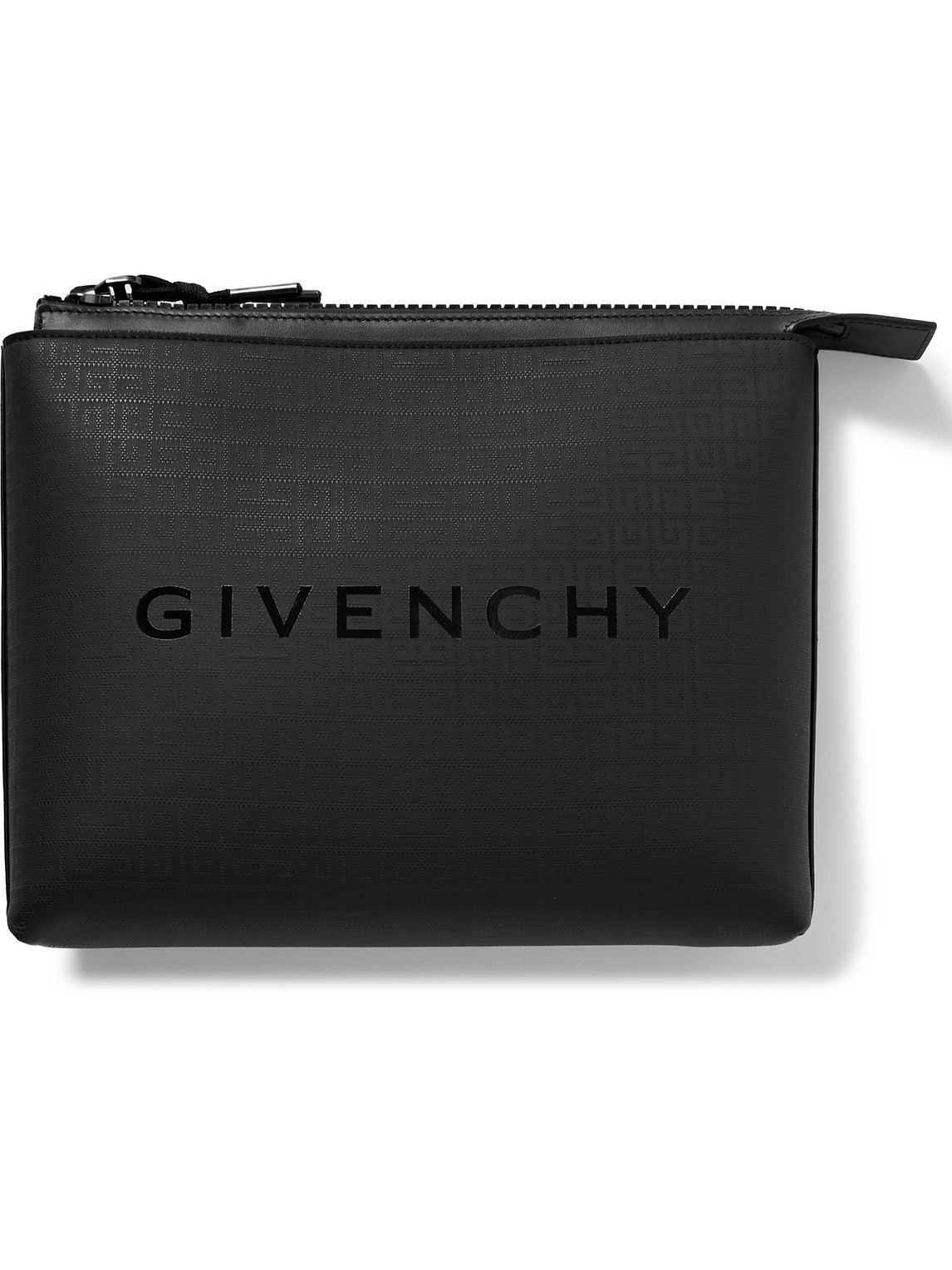 Logo-Print Coated-Canvas Pouch