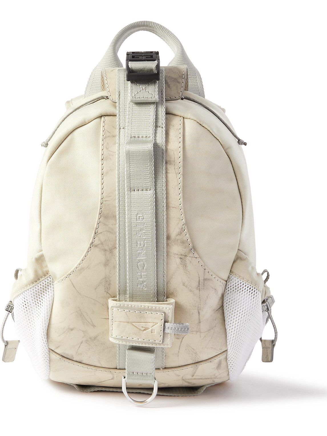 Givenchy G-trail Small Nubuck And Canvas Backpack In Neutrals