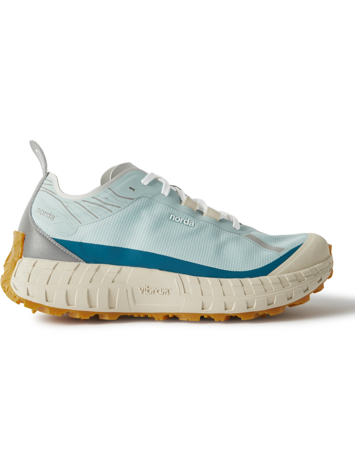 Norda 001 Rubber-trimmed Bio-dyneema® Trail Running Sneakers In Blue