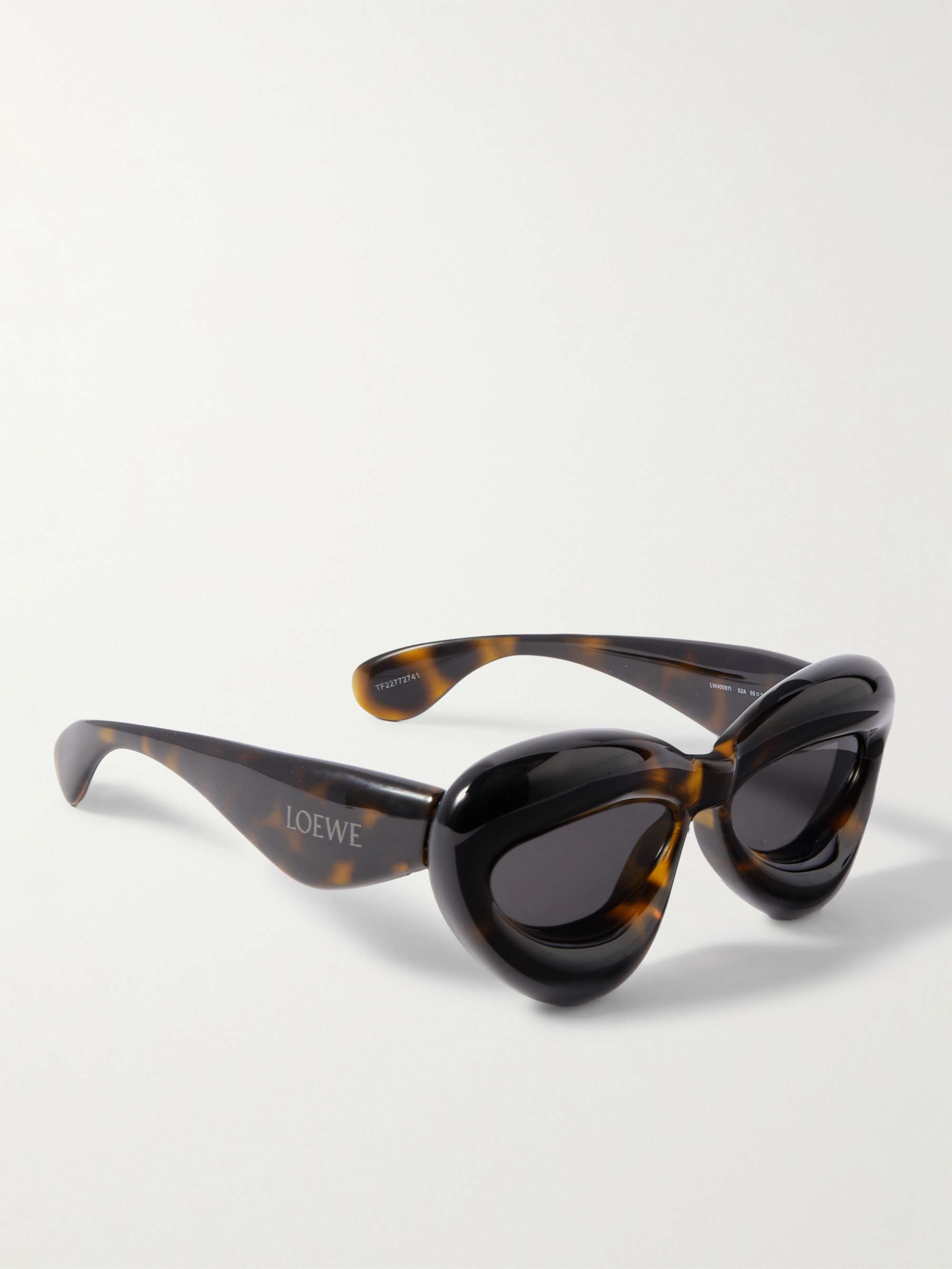 LOEWE EYEWEAR Inflated cat-eye acetate sunglasses