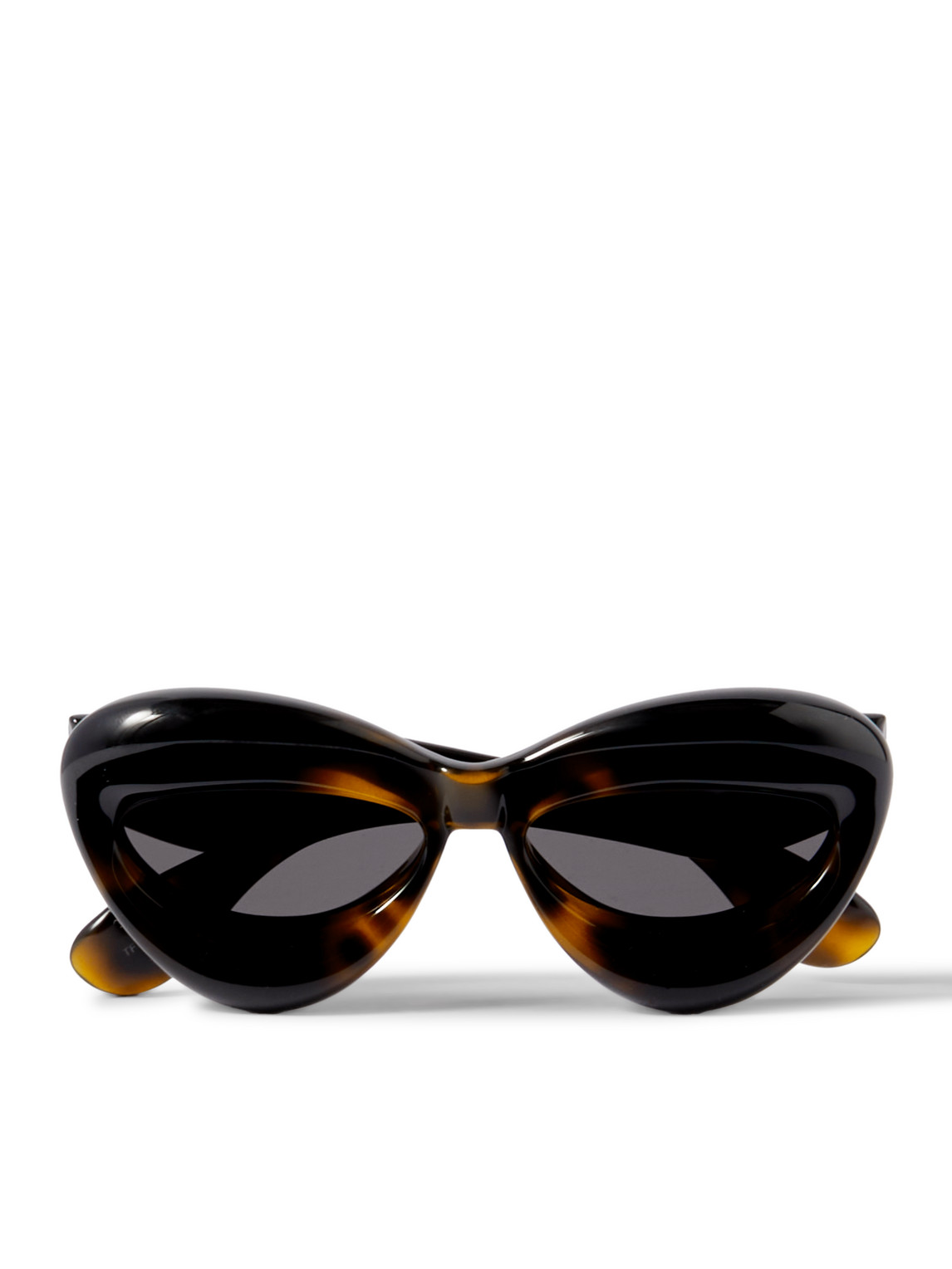 Loewe Injected Round-frame Tortoiseshell Acetate Sunglasses