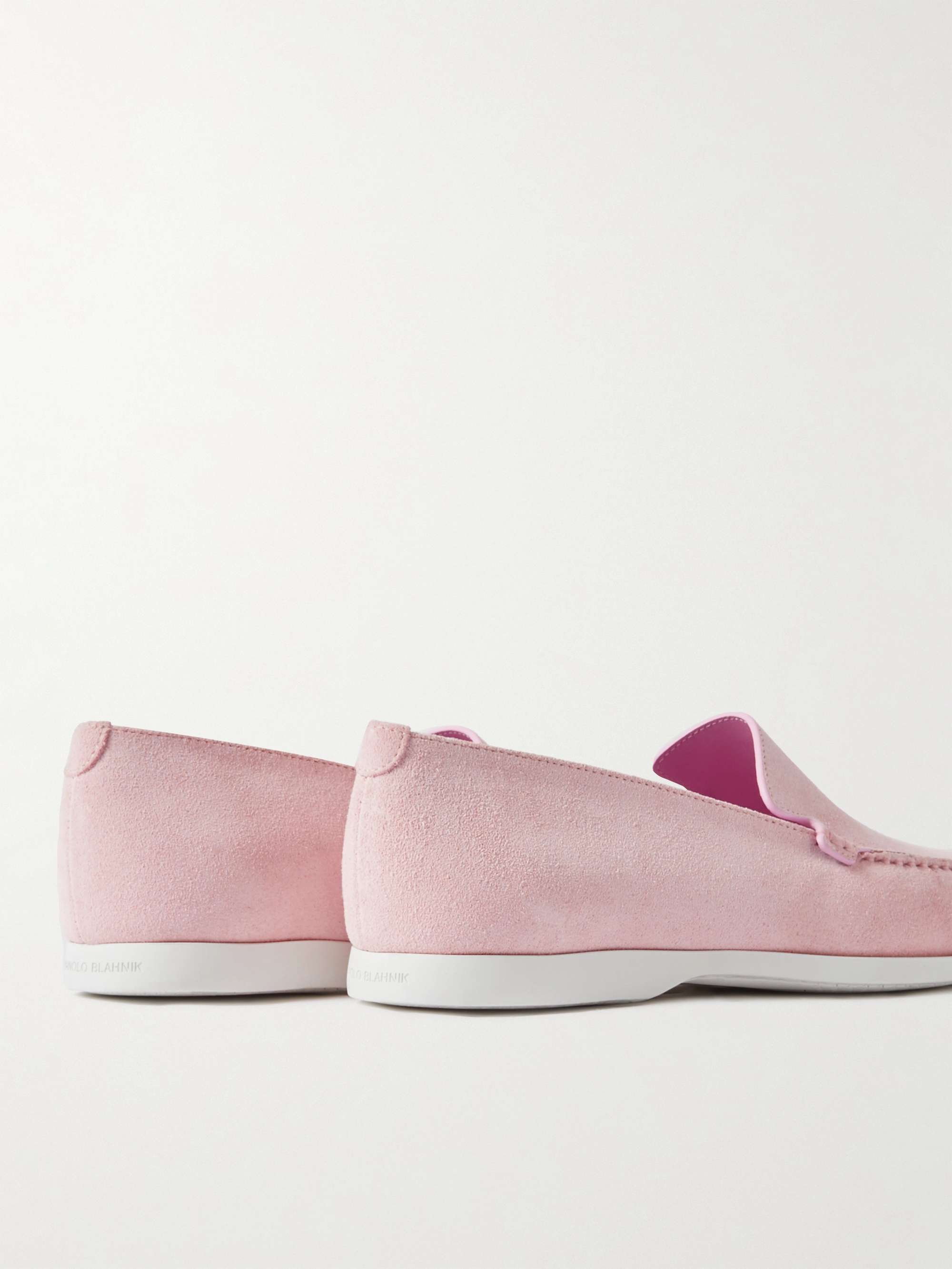 MANOLO BLAHNIK Monaco Suede Loafers