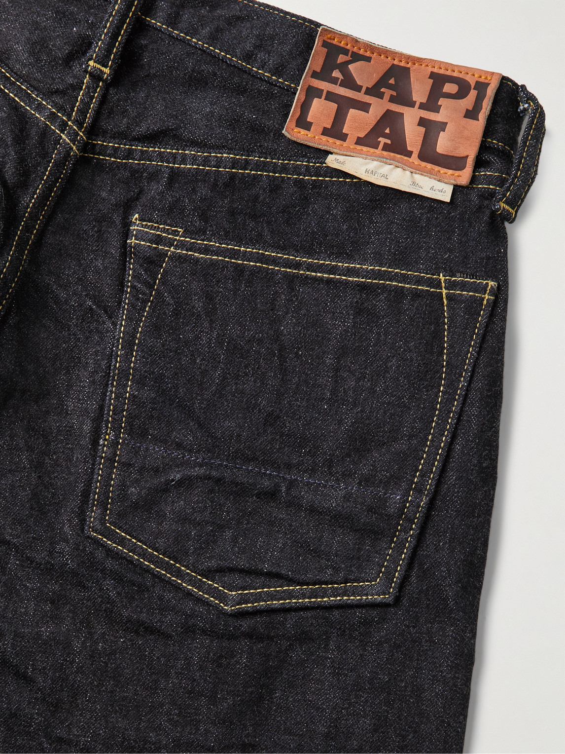 Shop Kapital Monkey Cisco Slim-fit Jeans In Blue