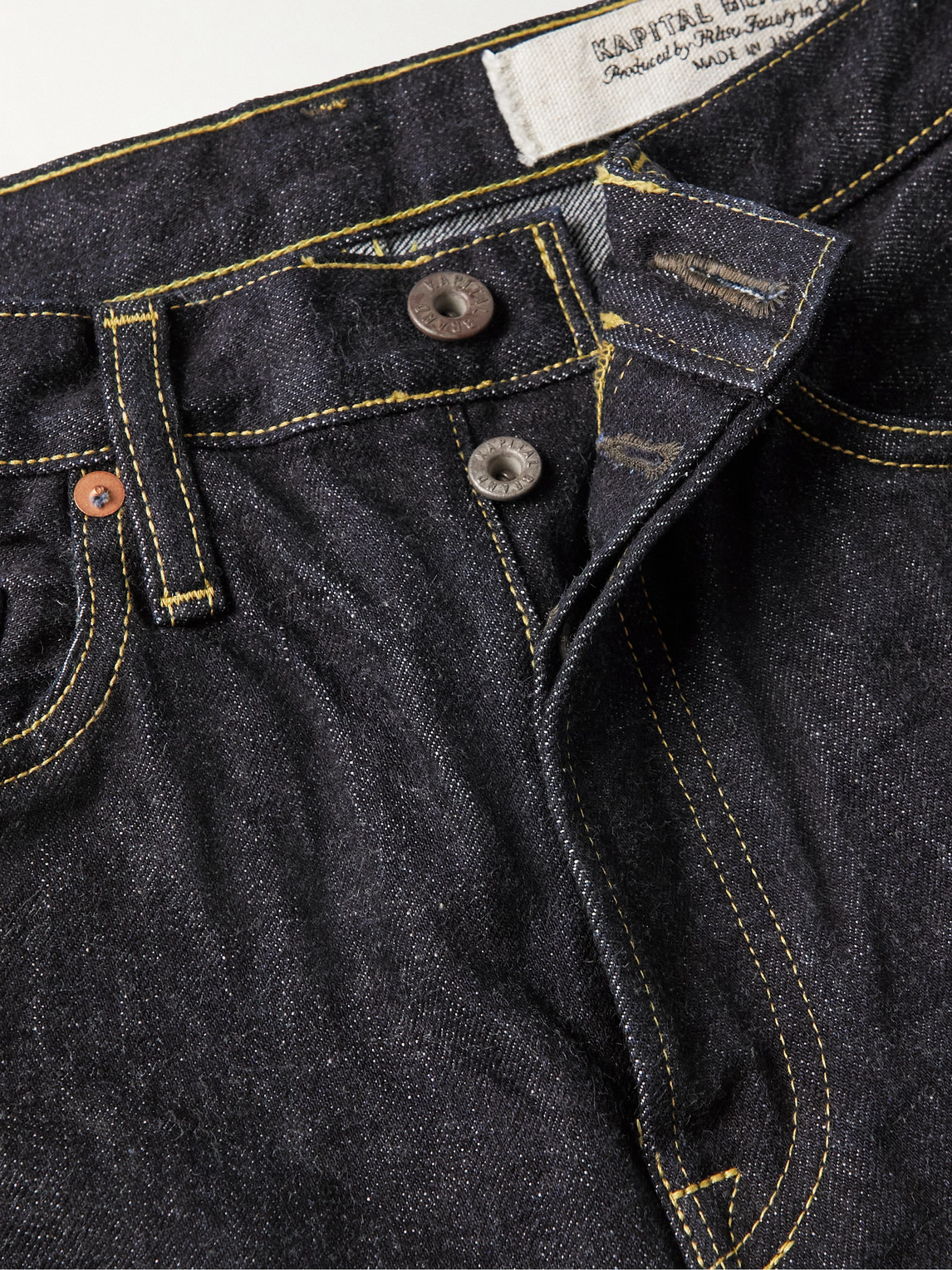 Shop Kapital Monkey Cisco Slim-fit Jeans In Blue