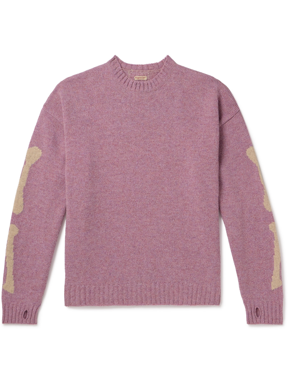Kapital 5g Intarsia Wool Jumper In Pink