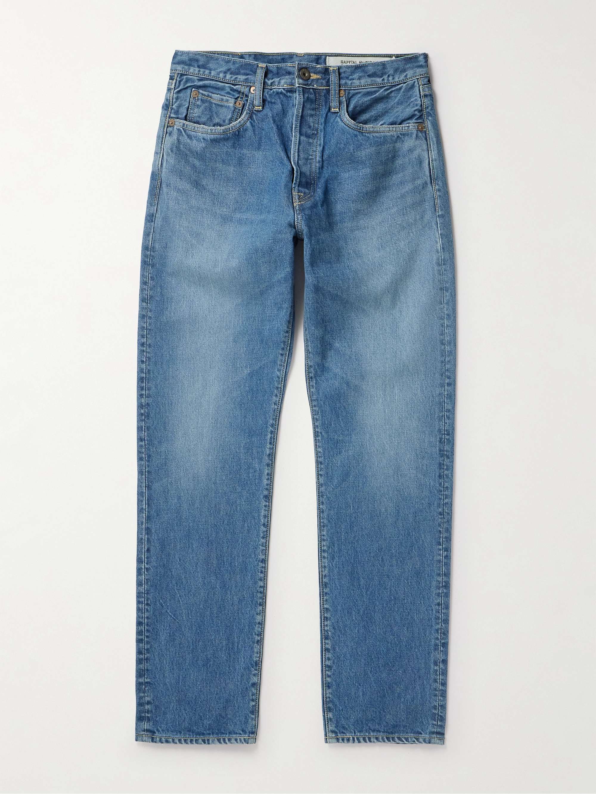 KAPITAL Monkey Cisco Straight-Leg Distressed Jeans for Men | MR PORTER